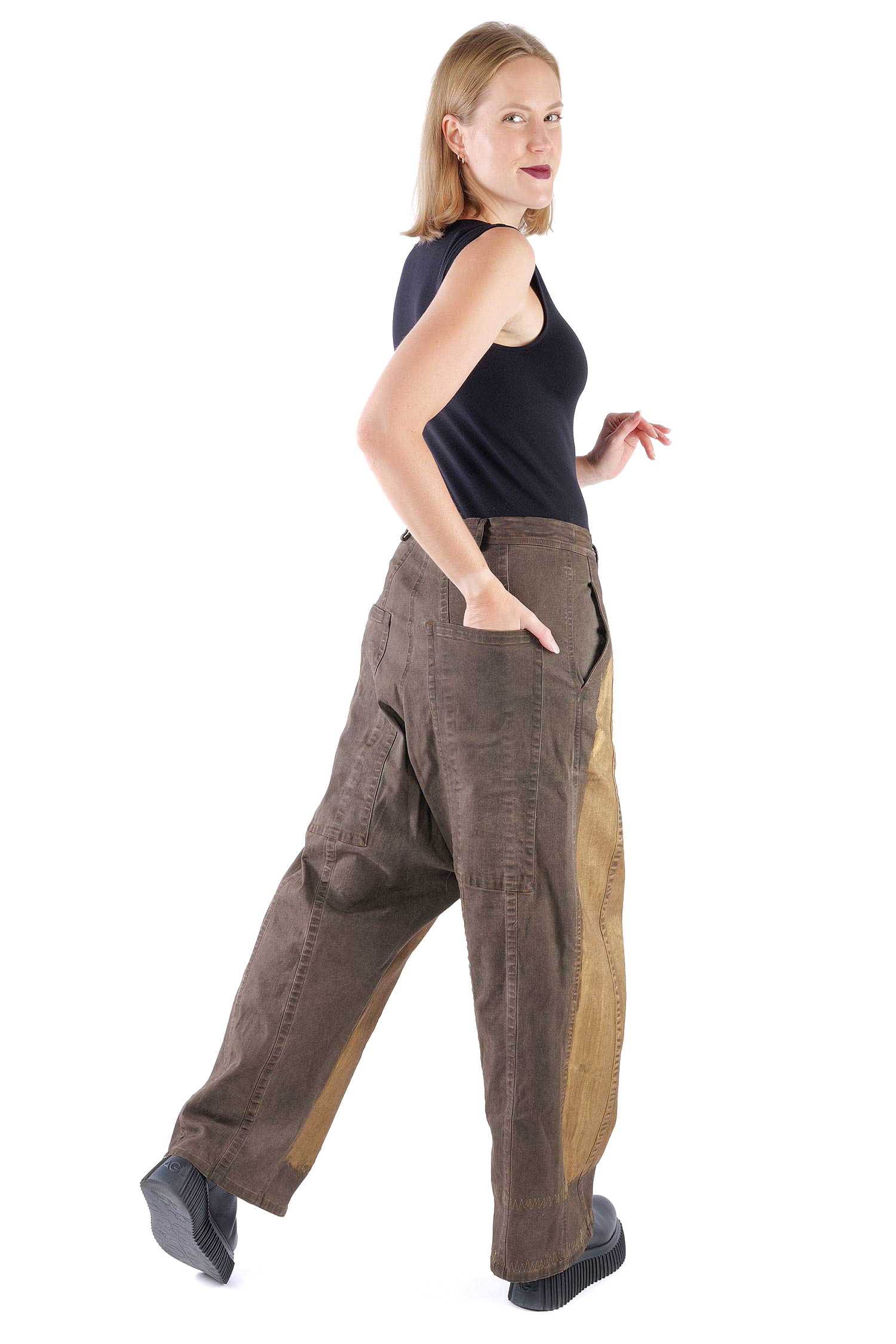 Weite Hose - Umbra gold - 2261040146