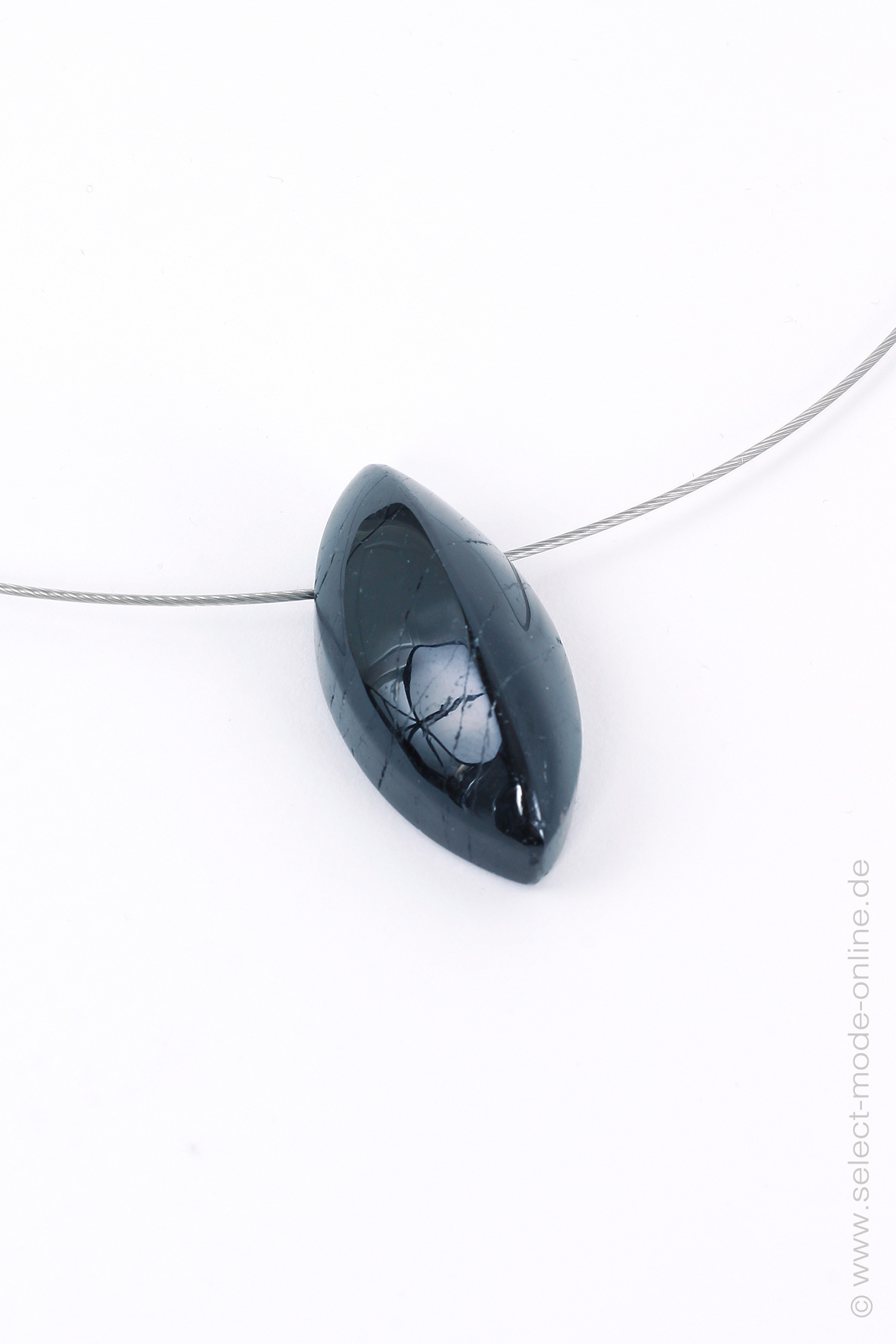 Necklace with schorl