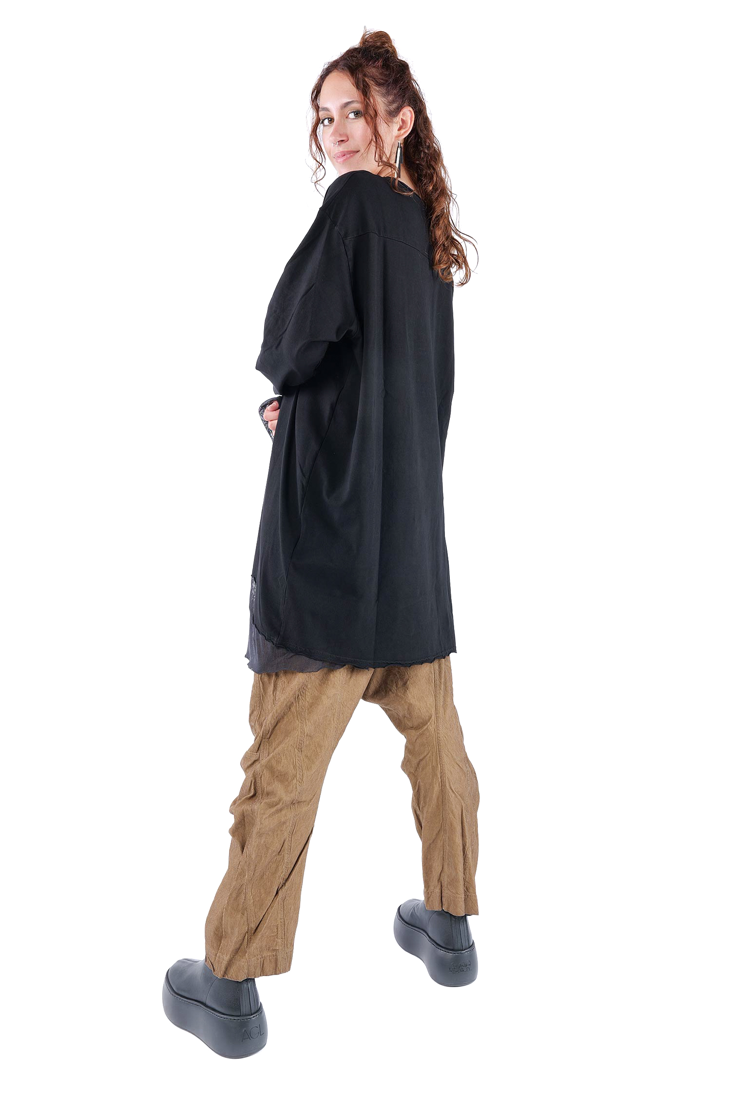 Tunika mit Tüll - Schwarz - 2263510503