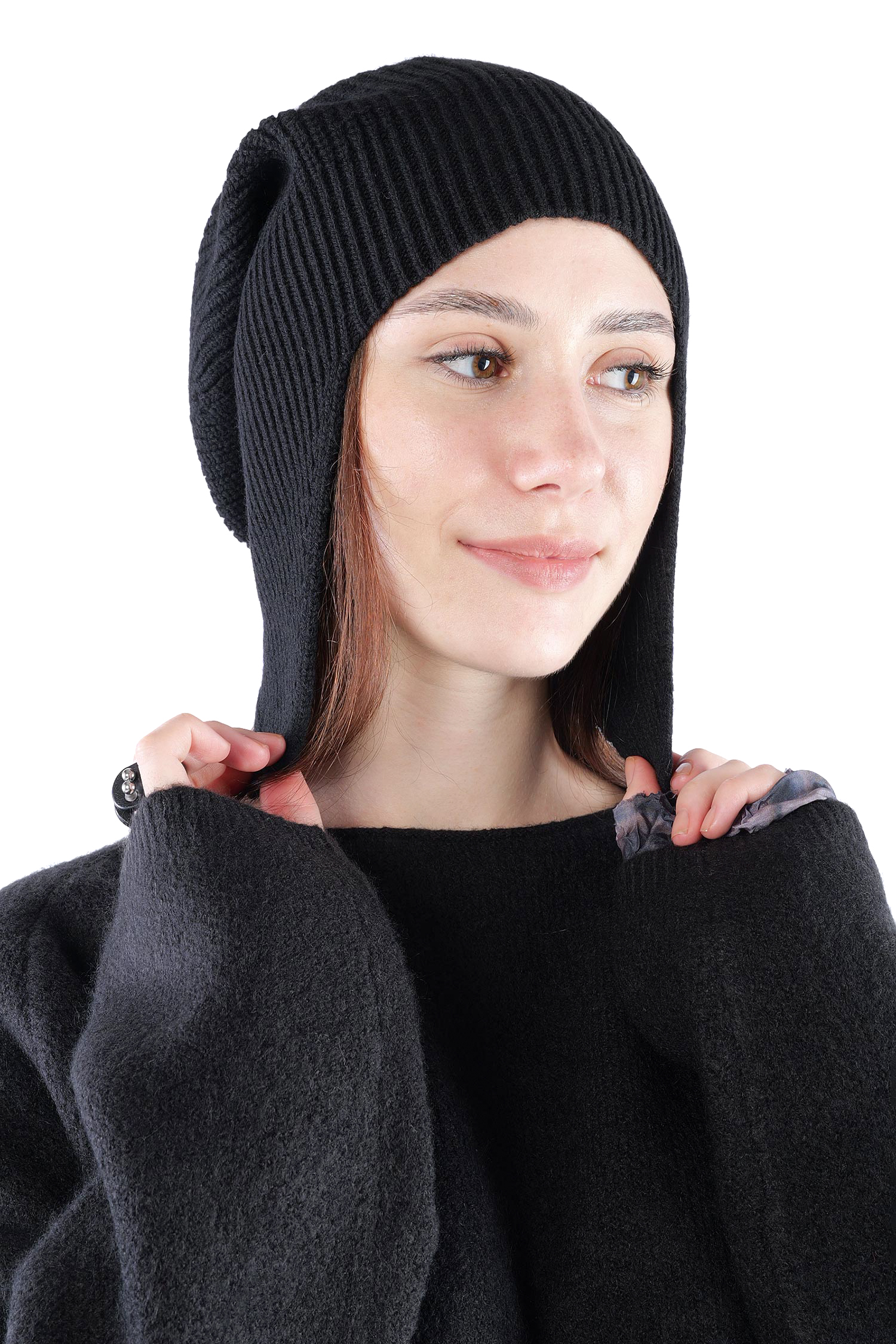 Strickmütze - Schwarz - 2263454610