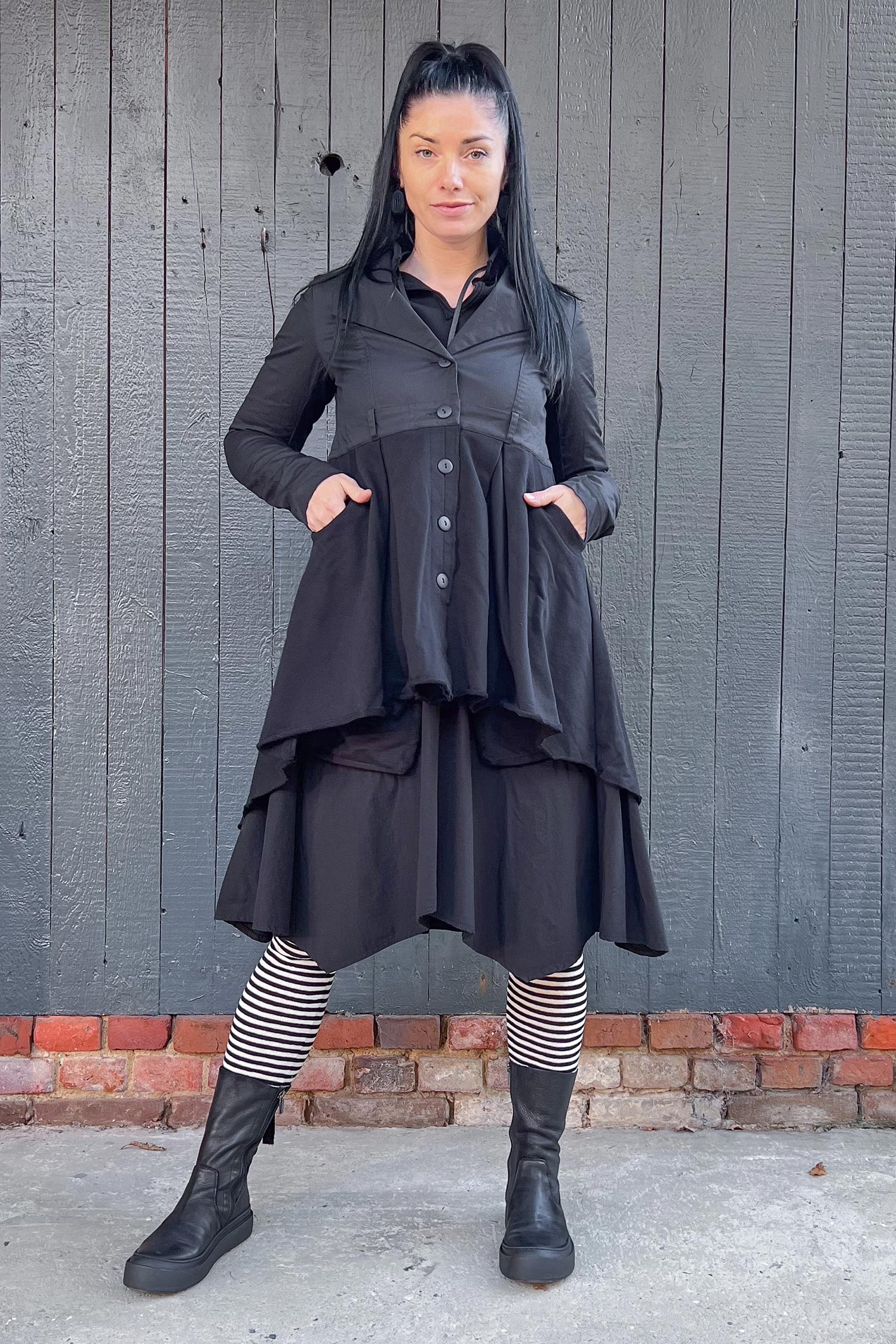 Gehrock mit Knopfleiste - Schwarz - Grammy