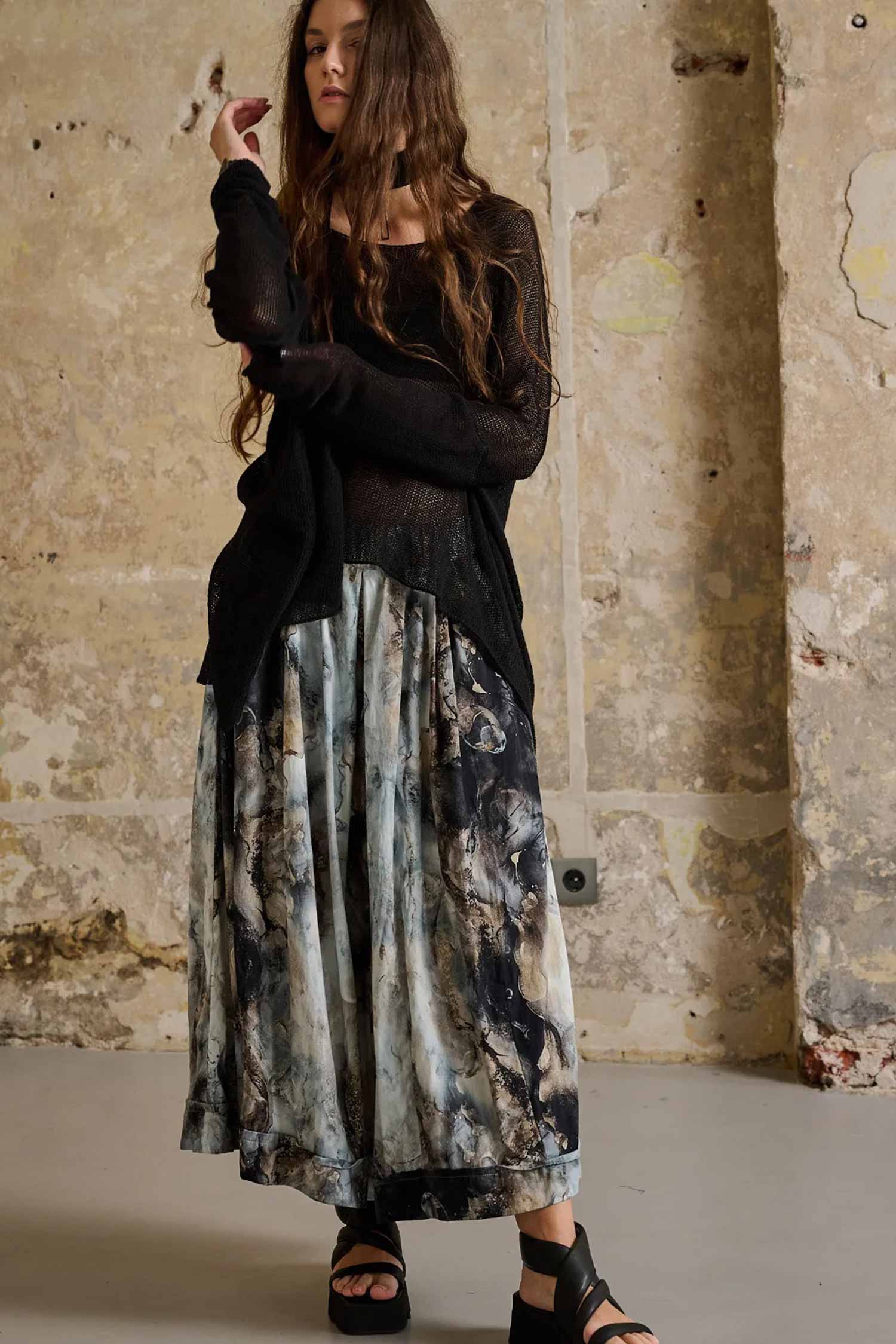 Weite Hose - All-over Print - Vres