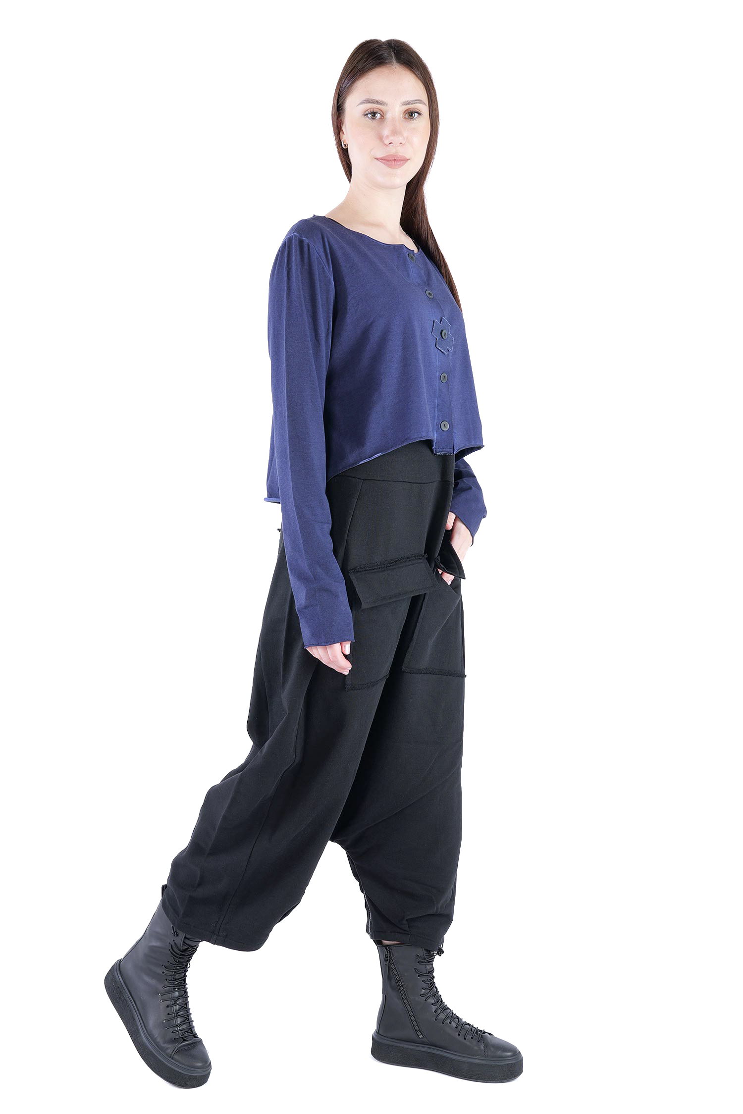 Kurze Jerseyjacke - Ocean - 2131