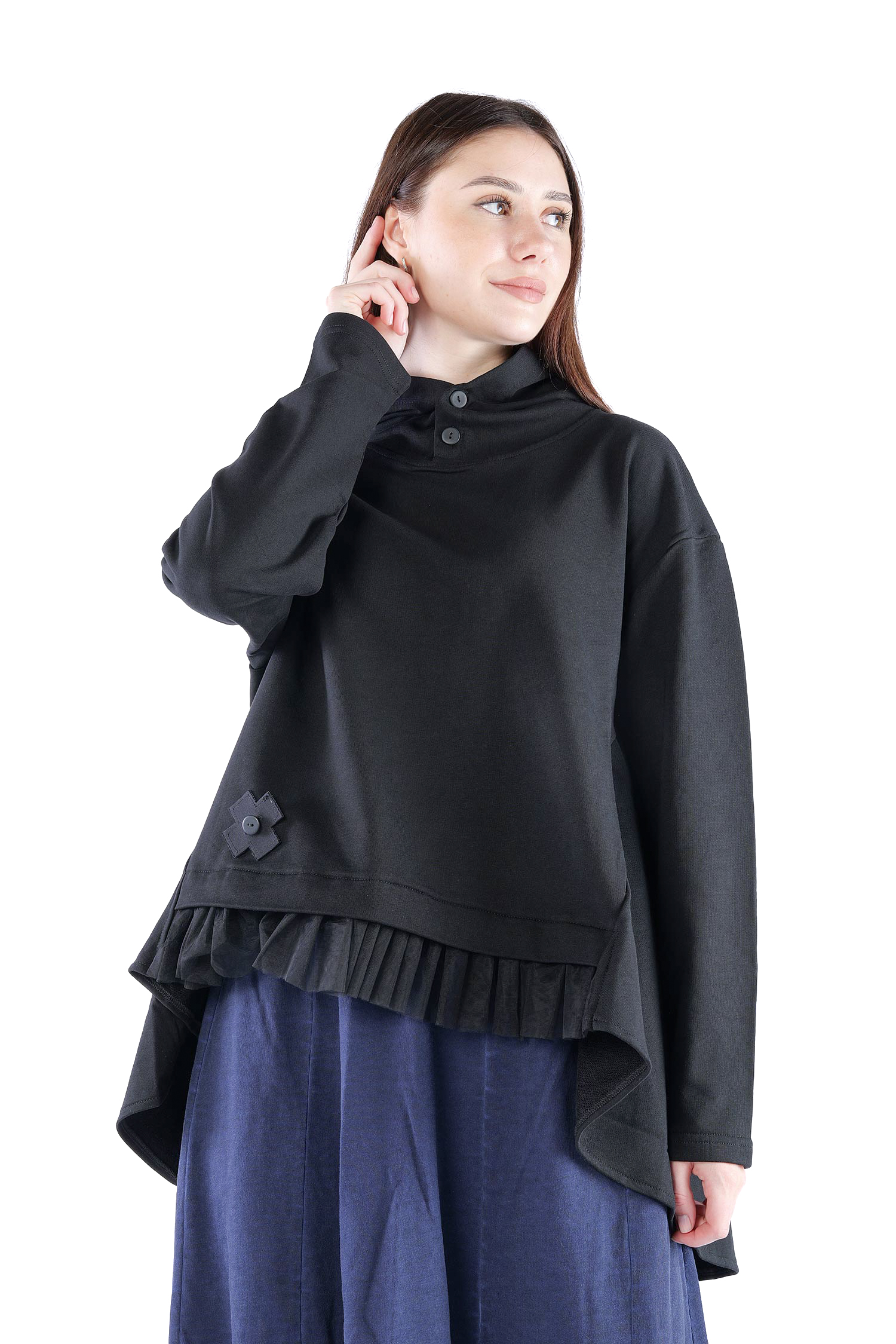 Sweat pullover - Black - 2128