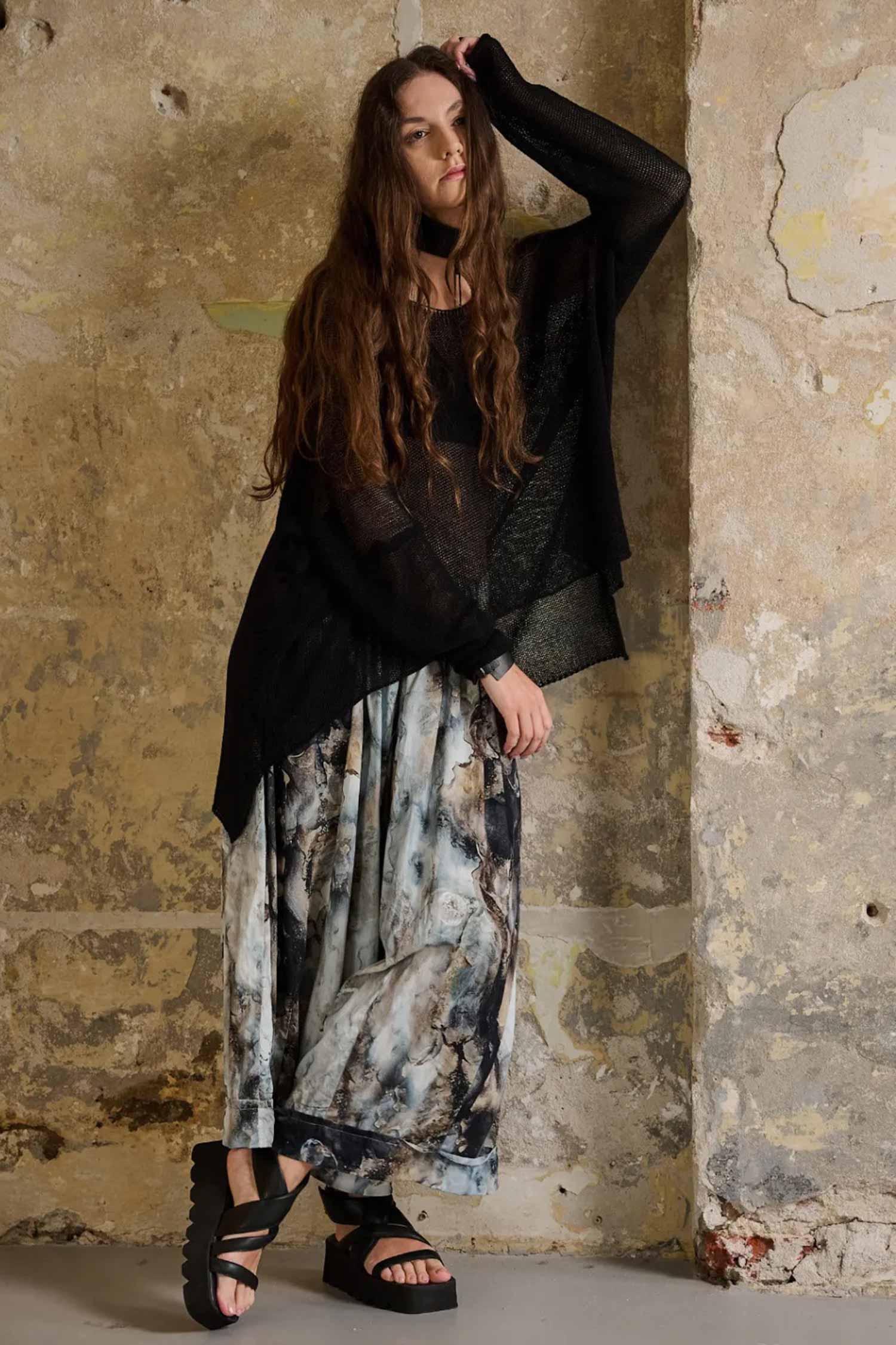Weite Hose - All-over Print - Vres