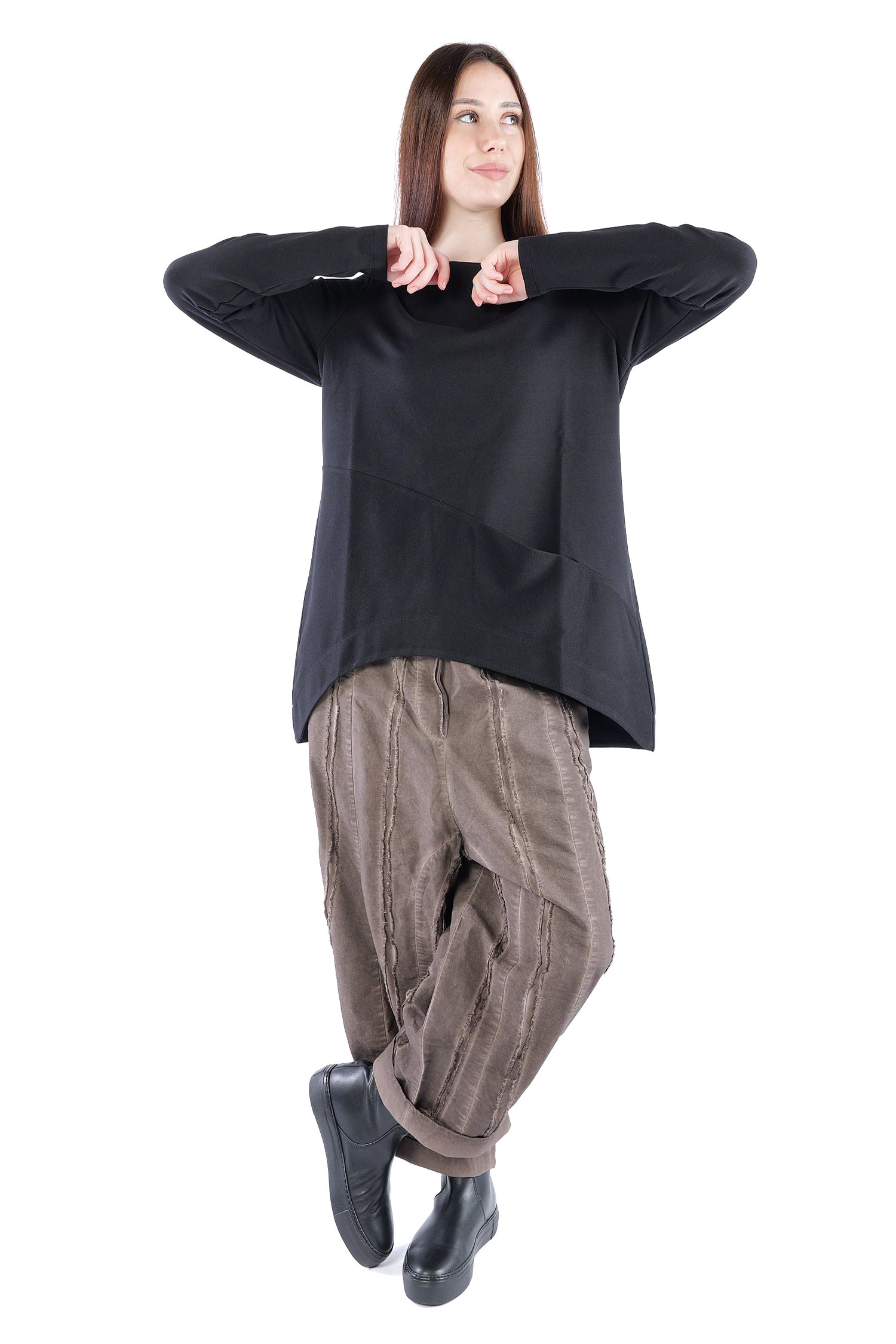 Sweatpullover - Schwarz - 26.2-KHF105