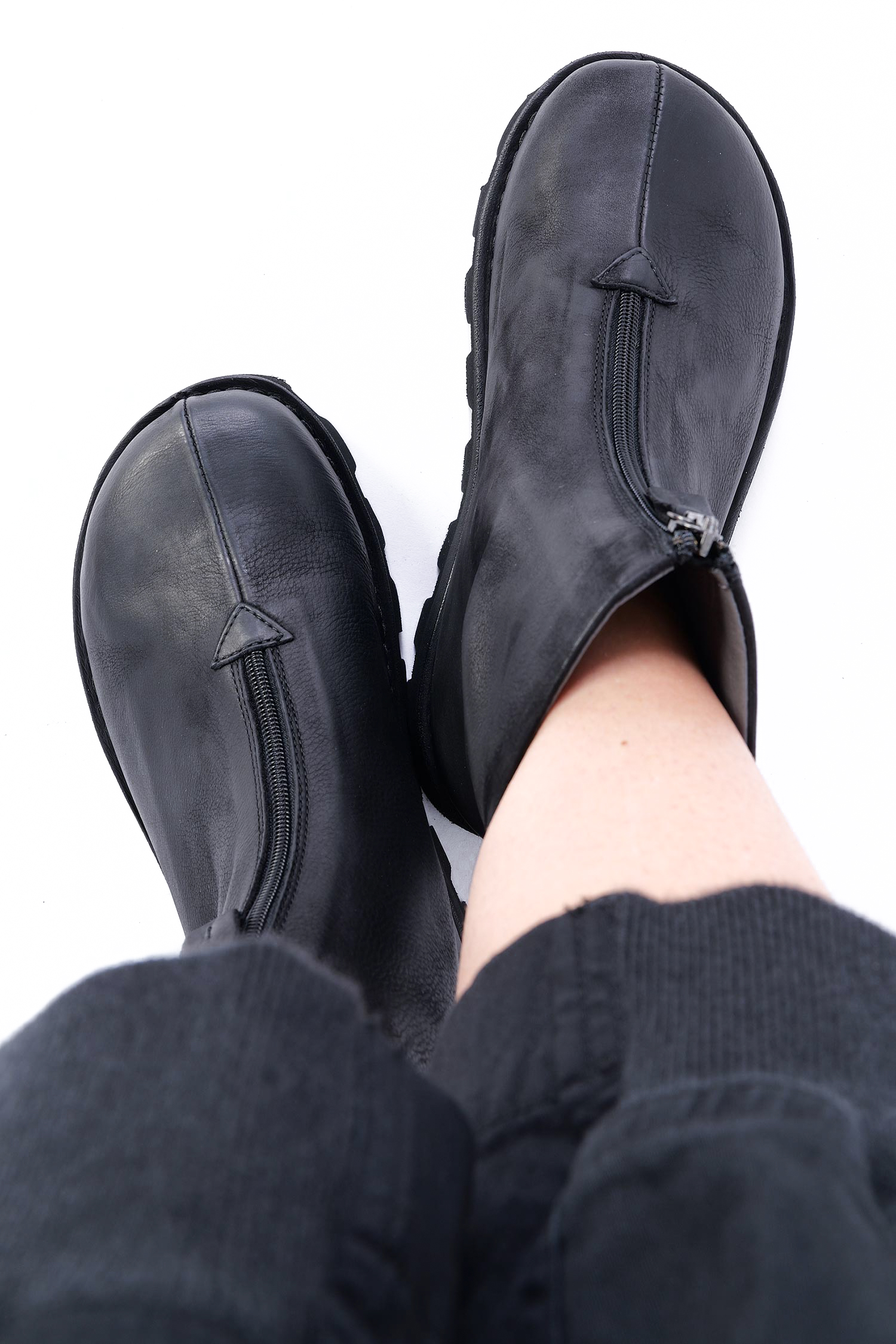 Boots mit Reißverschluss - Schwarz - 9230