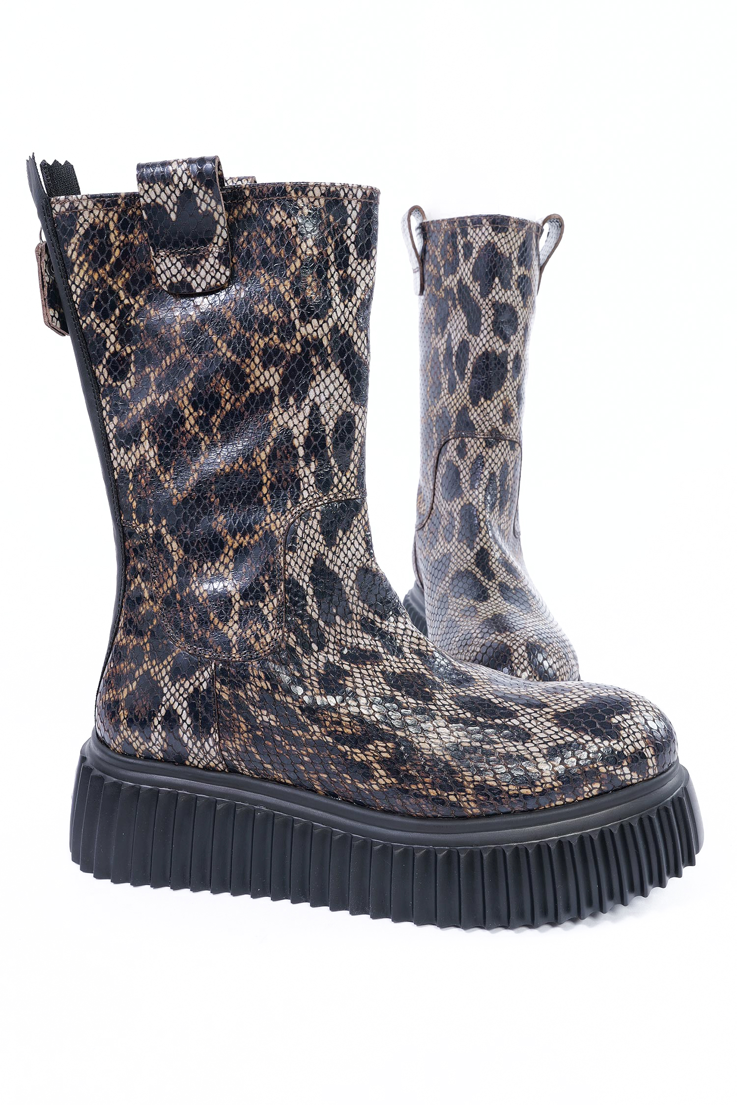 Leo Stiefeletten - Leo / Taupe-Nero - Milagros