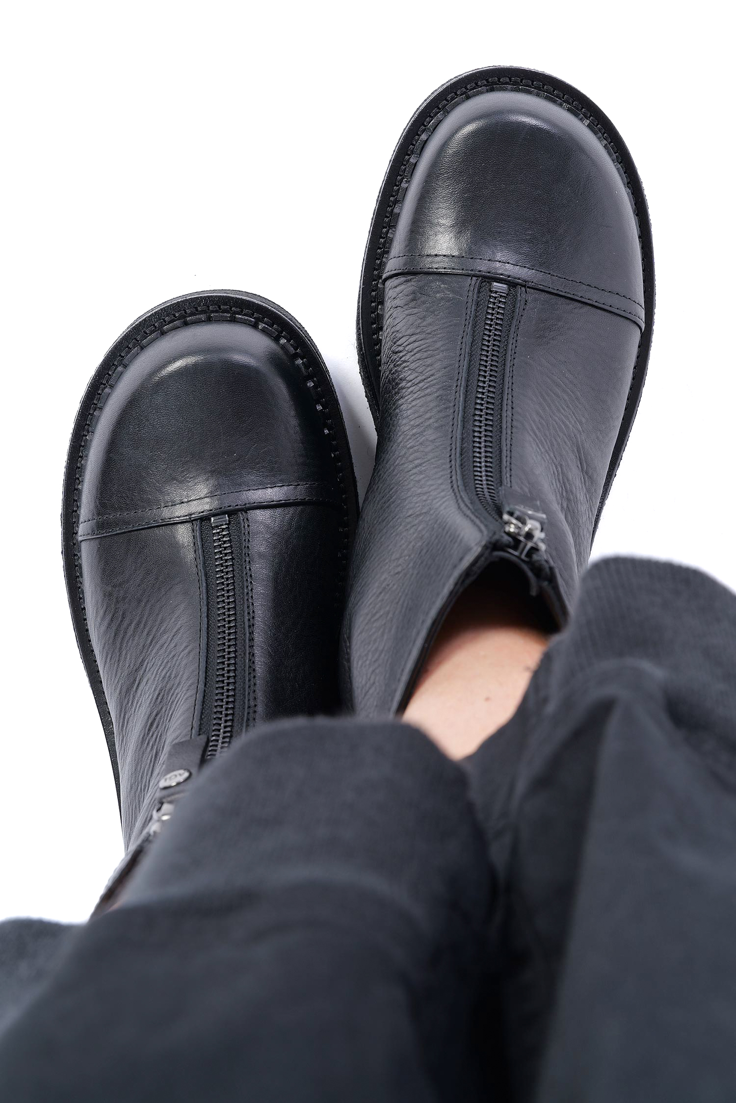 Leder Boots - Schwarz - Linfa Lowboot