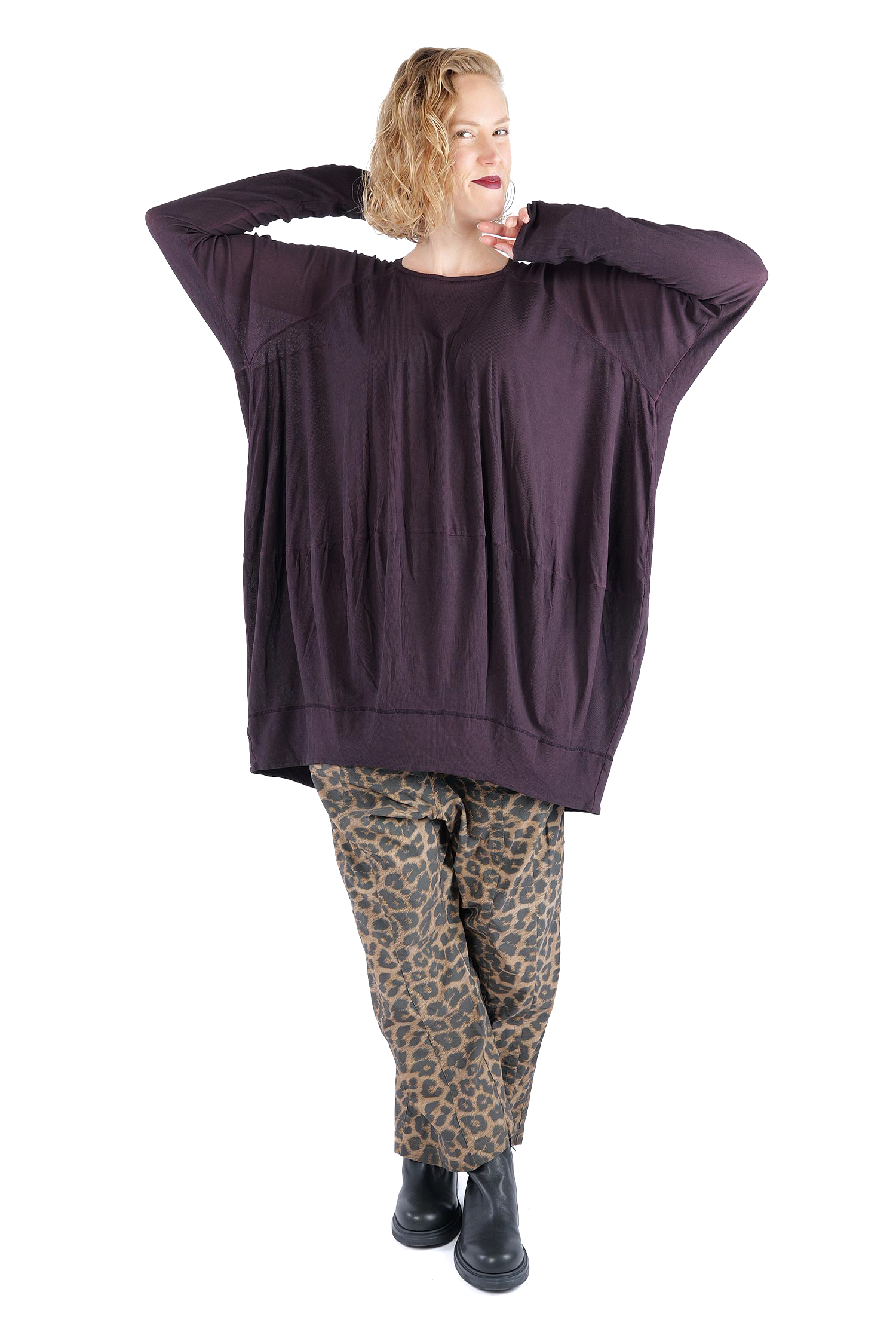 Oversize Tunika - Purple cloud - 2261140515