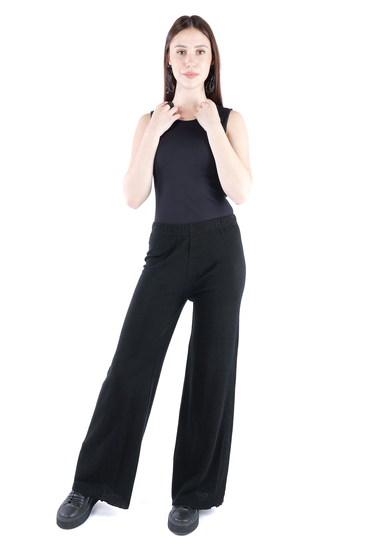 Merinohose - Schwarz - 3010