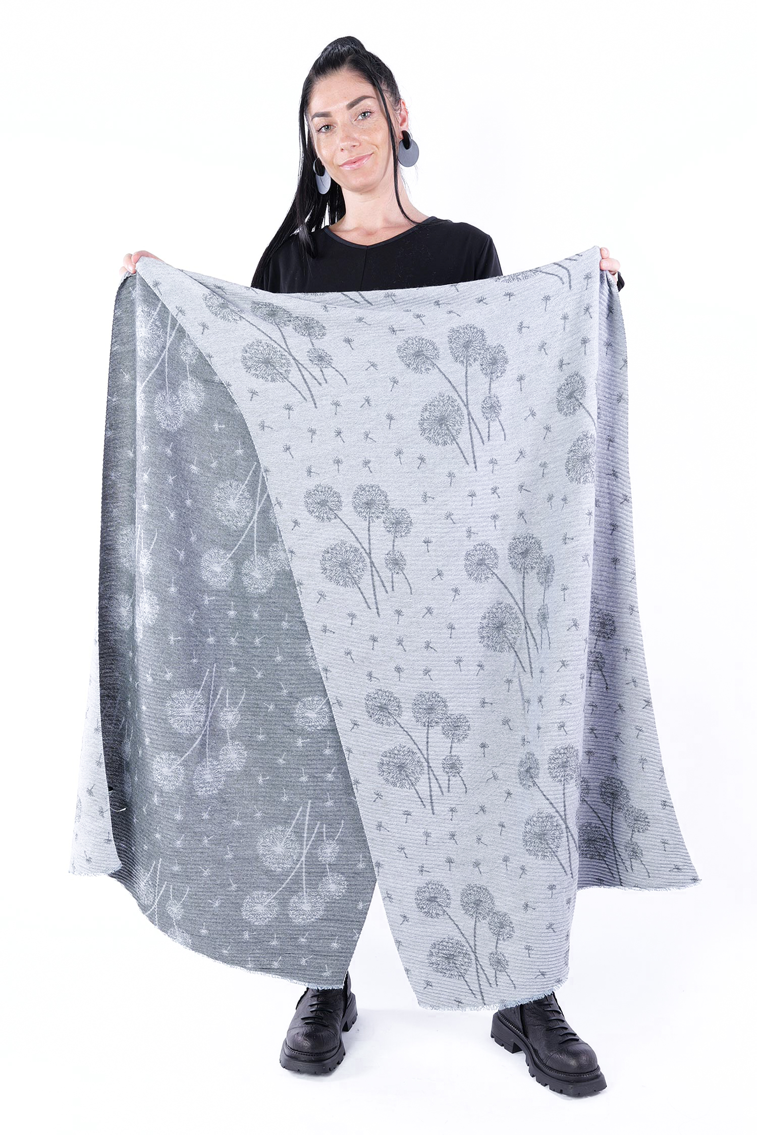 Kuscheliger Schal - Graphit ale - X7136