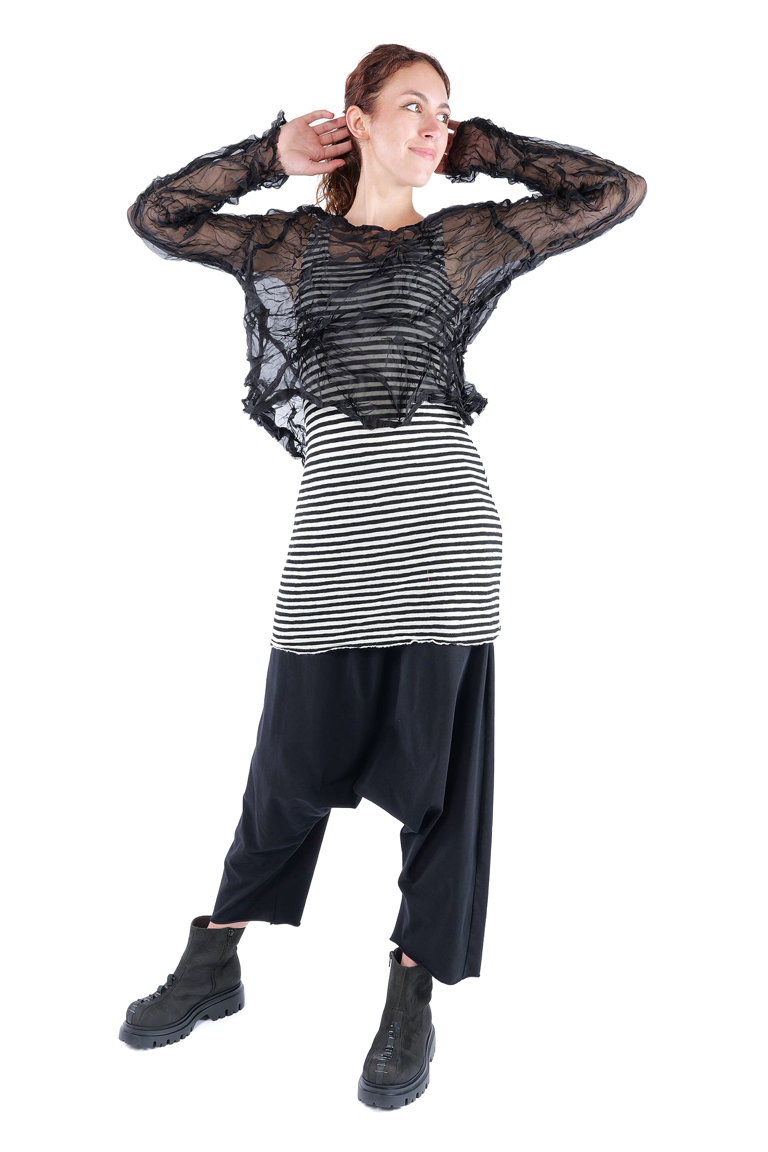 Silk pullover - Black - Raumrein
