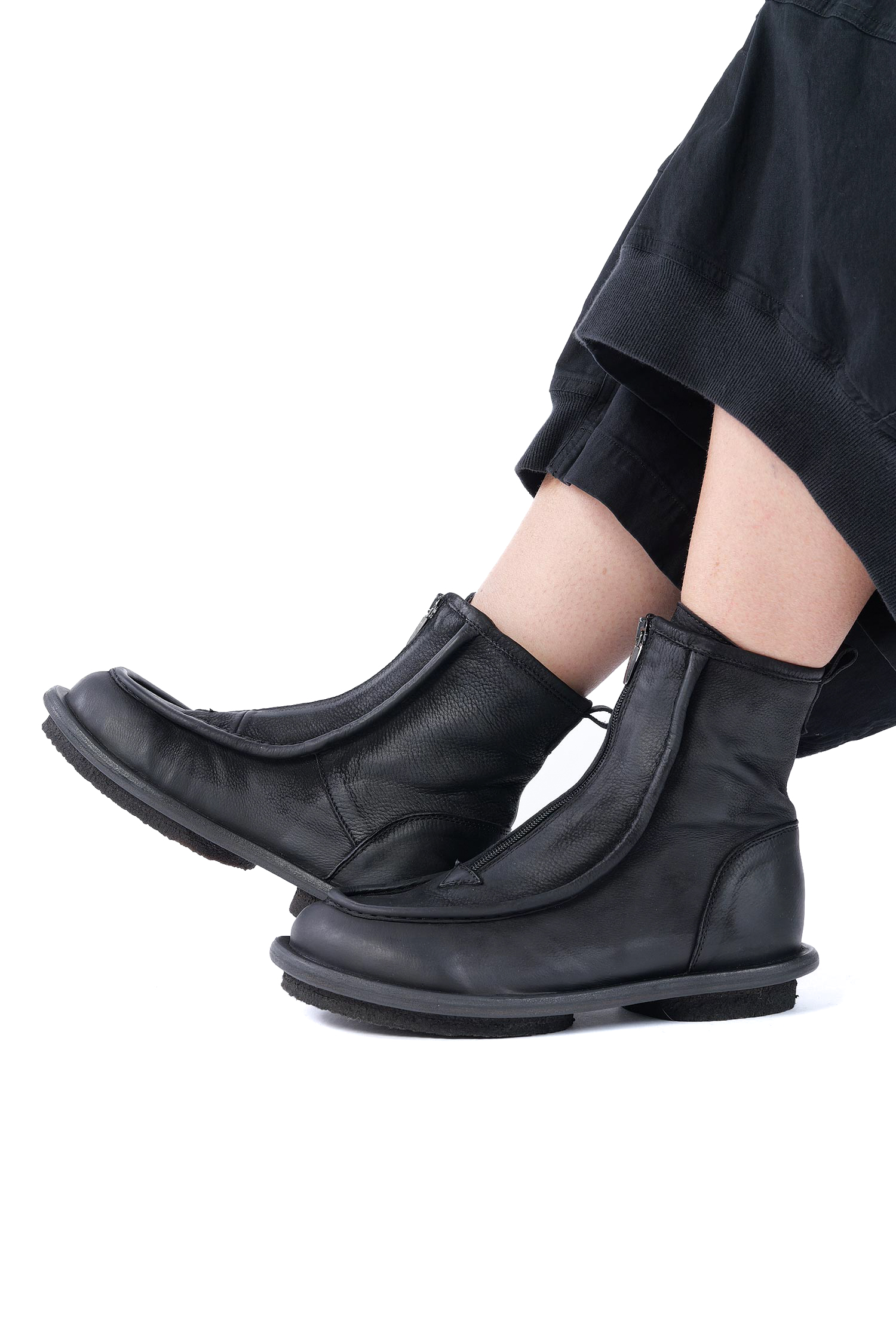 Mokassin Stiefel - Schwarz - 10303