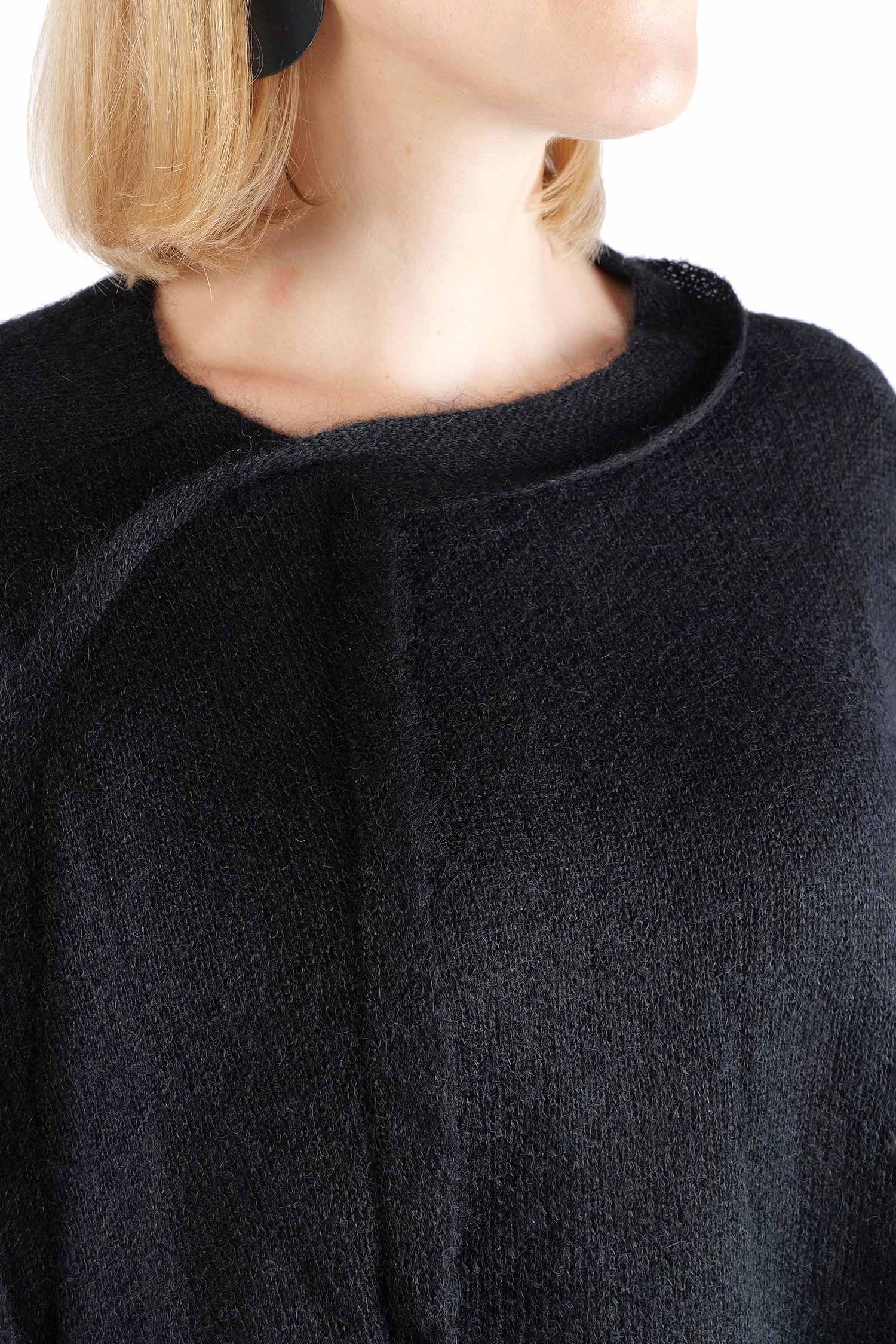 Oversize Strickpullover - Schwarz - 2262450703