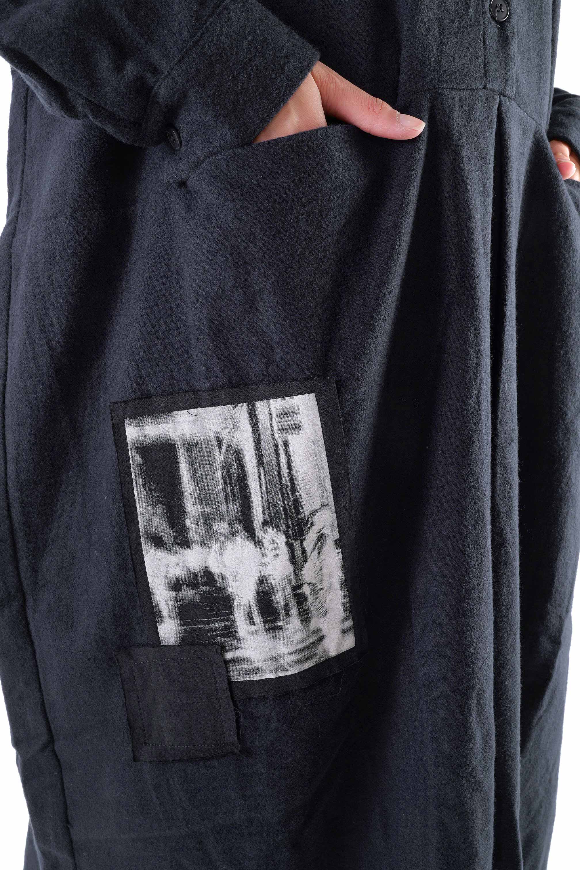 Flanell Tunika - Schwarz - Fight