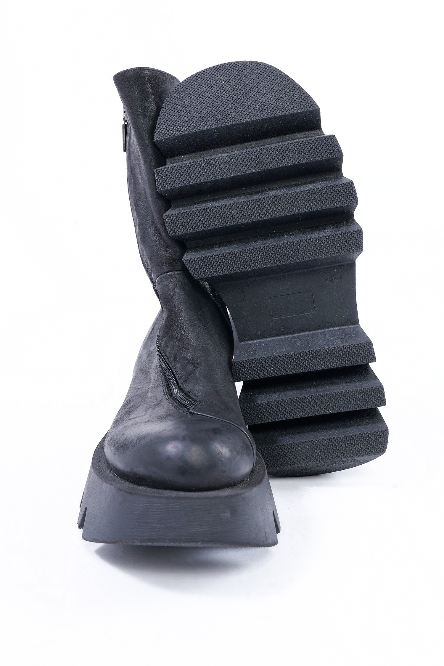 Leder Boots - schwarz - 8641