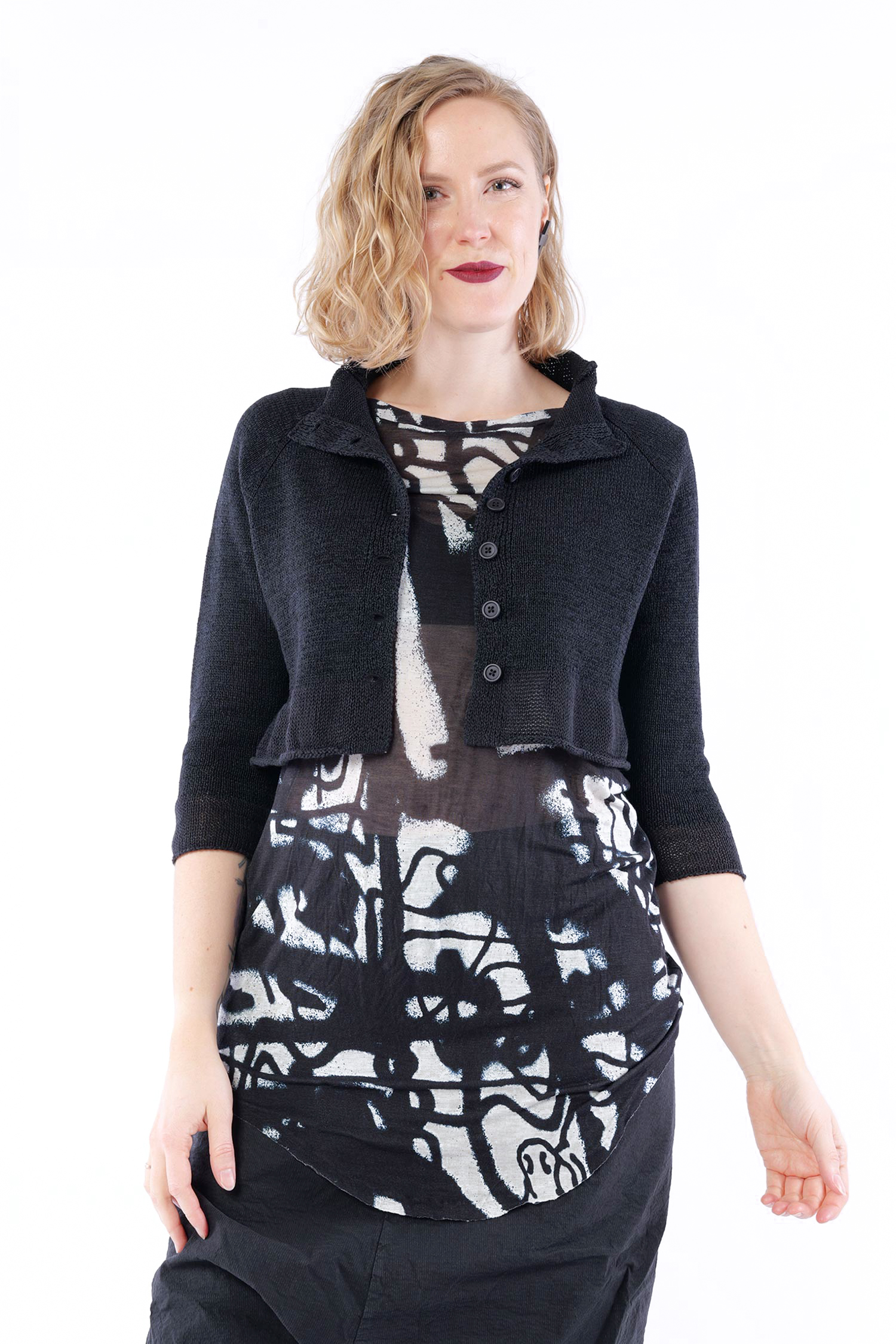 Strickjacke - Schwarz - 1263727107