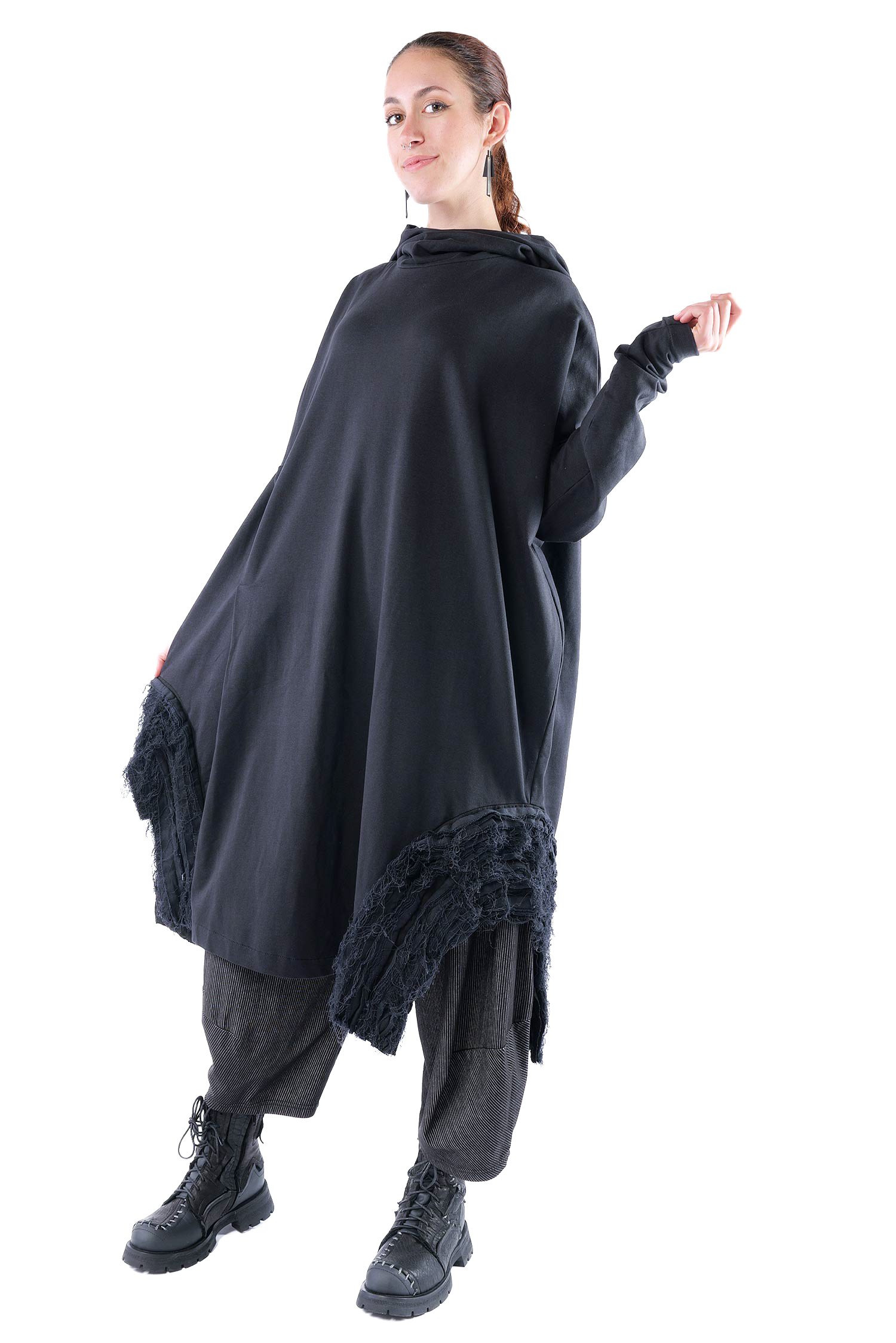 Oversize Tunika - Schwarz - J.Maia