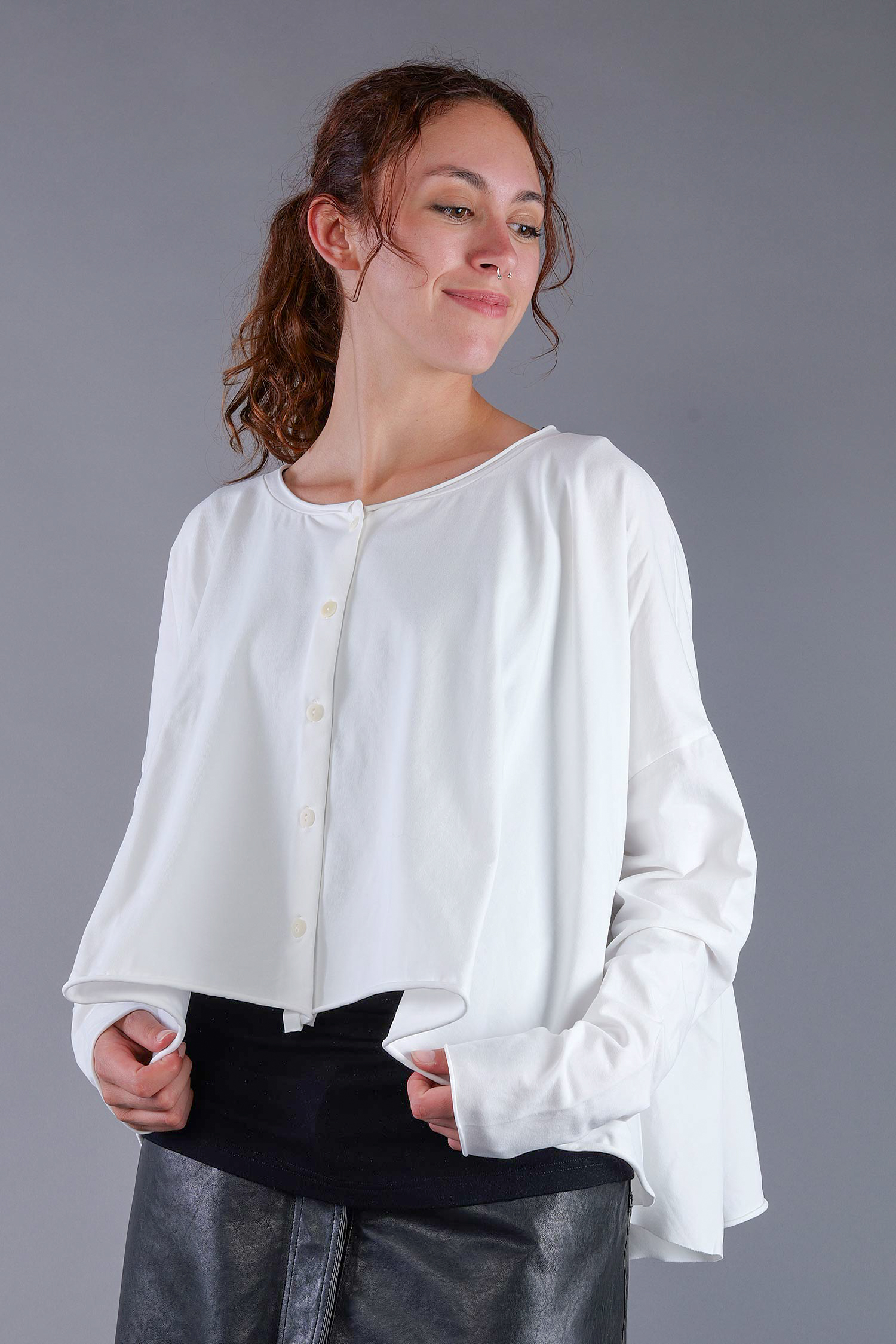 Oversize Jacke - Schnee - Soulviel