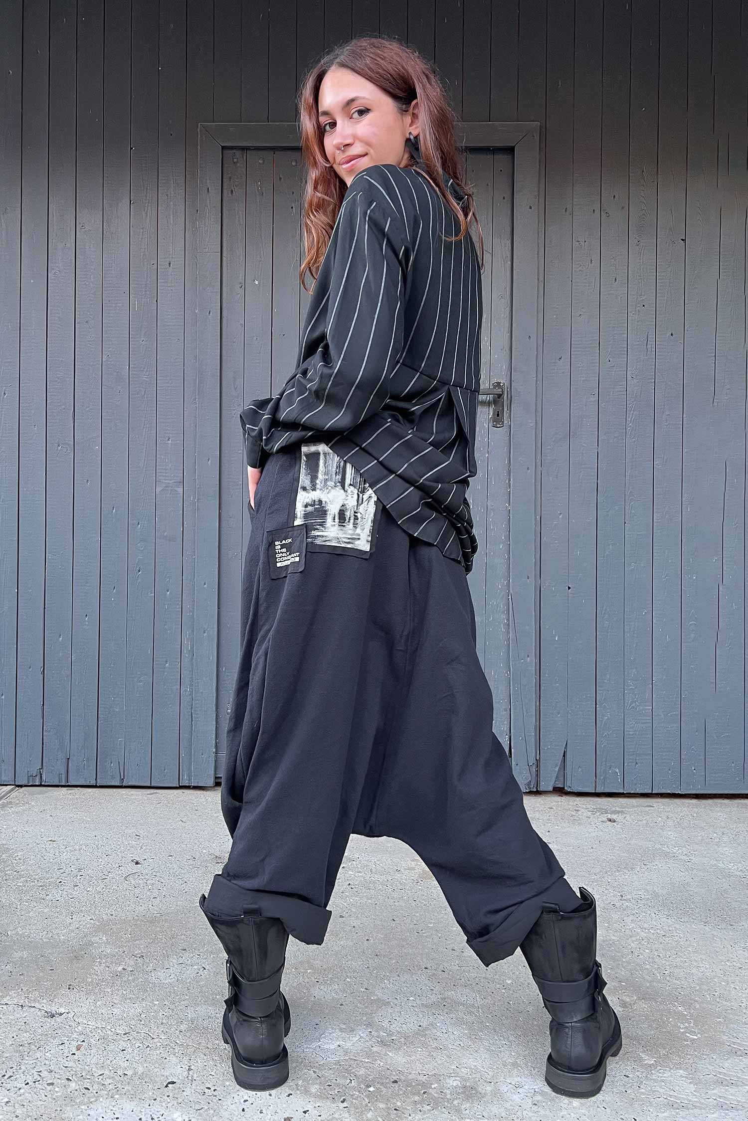 Flannel pants - Black - Glano