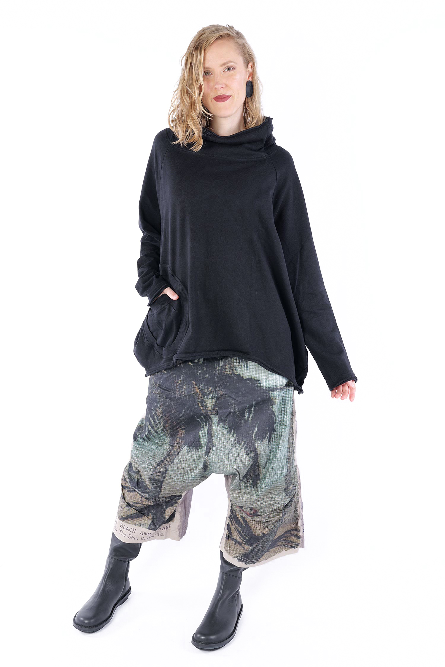 Oversize Sweatpullover - Schwarz - 2253250505