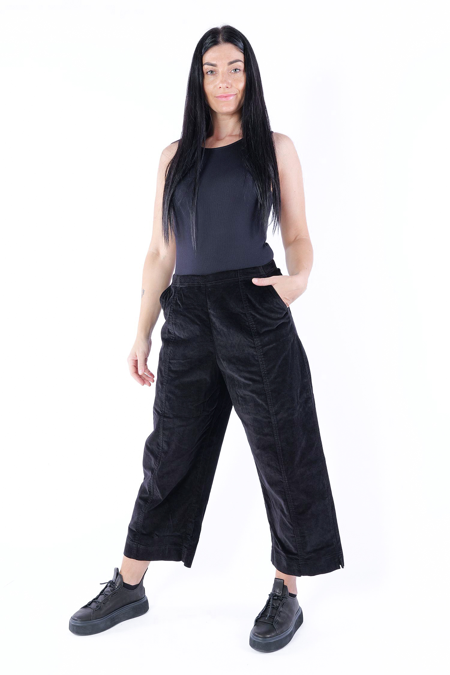 Velvet pants - Black - 2253230102