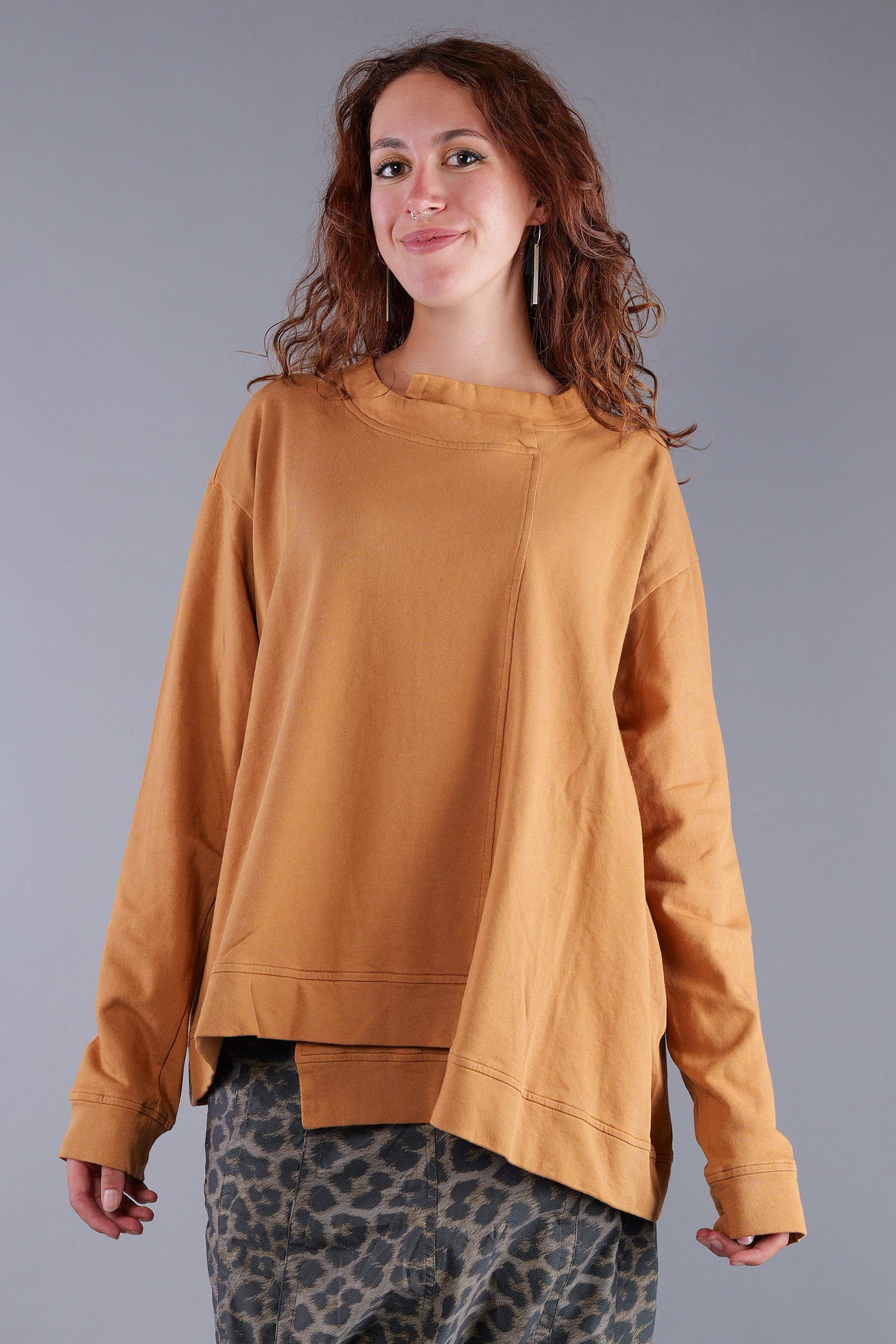 Asymmetrischer Sweater - Bronze - 2263290501