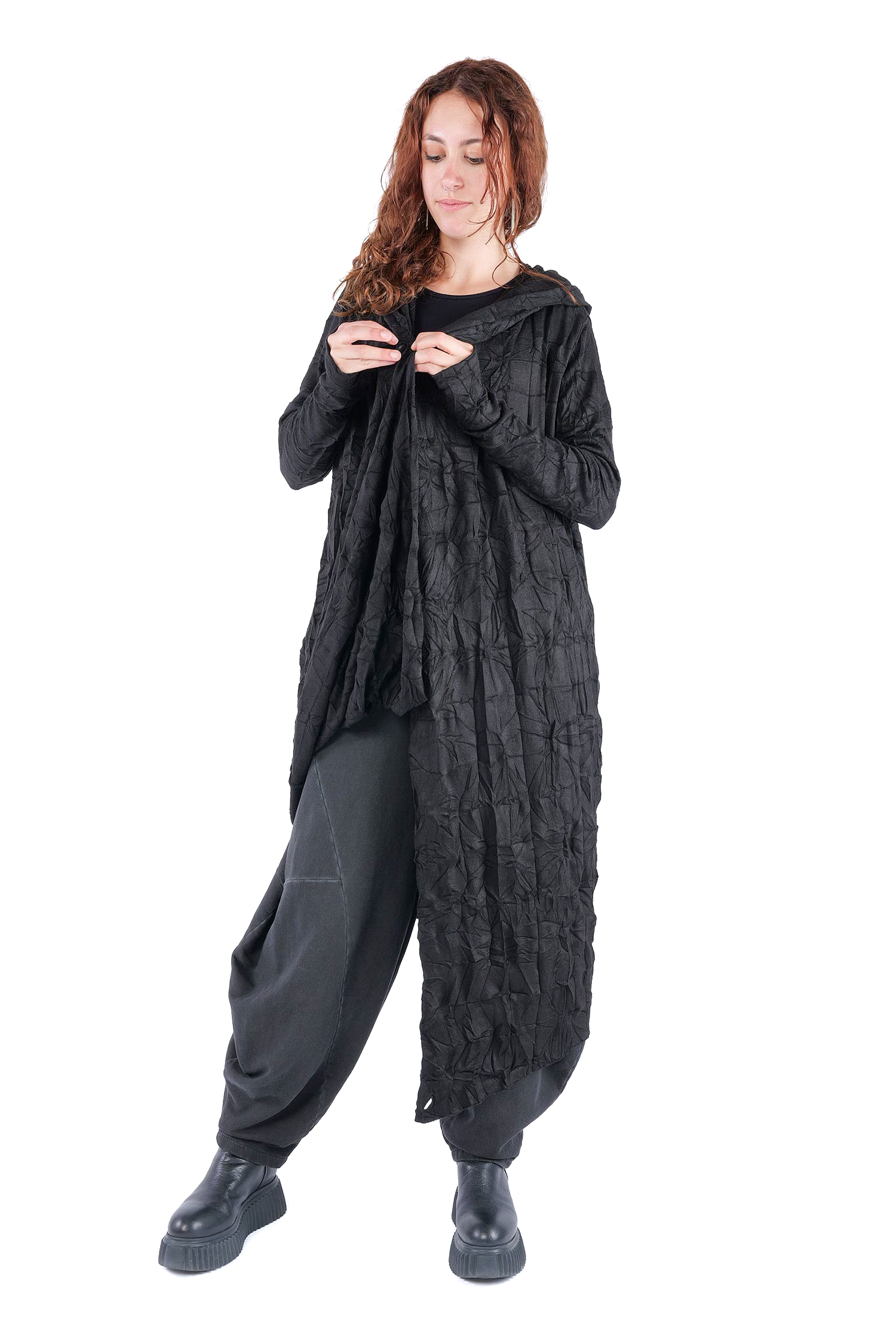 Long cardigan - Black - W5446