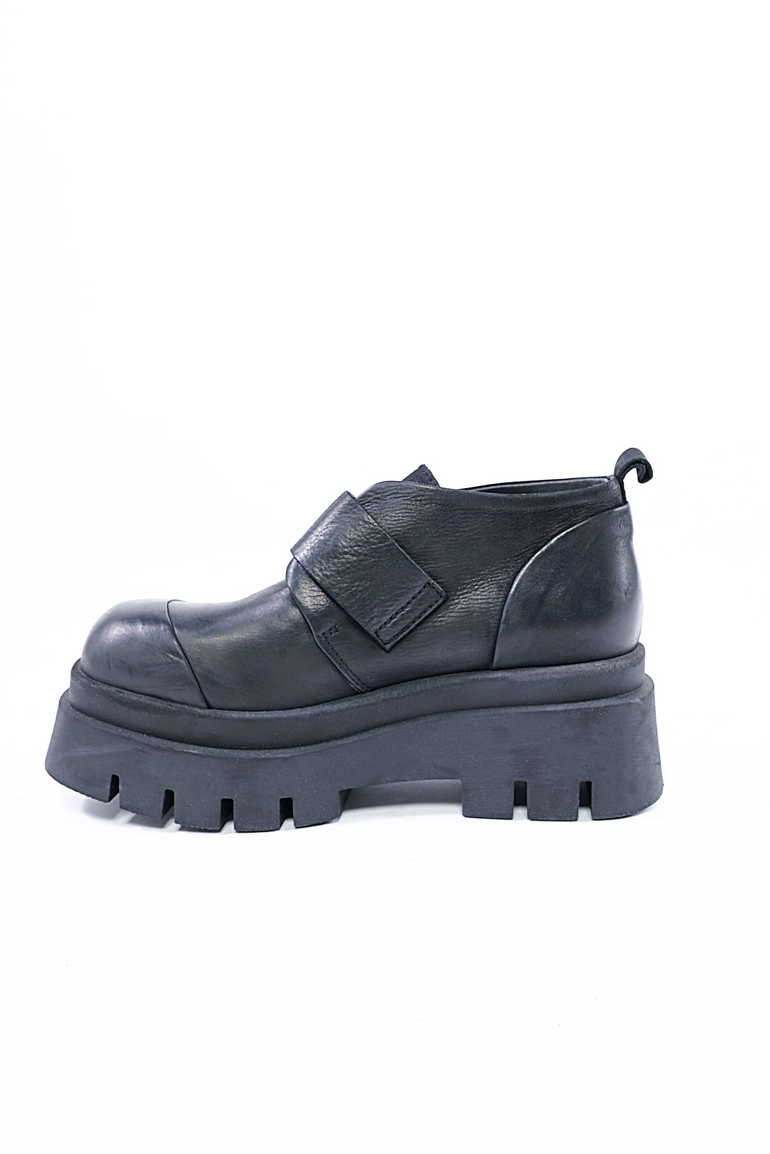 Leather monkstraps - black - 4005