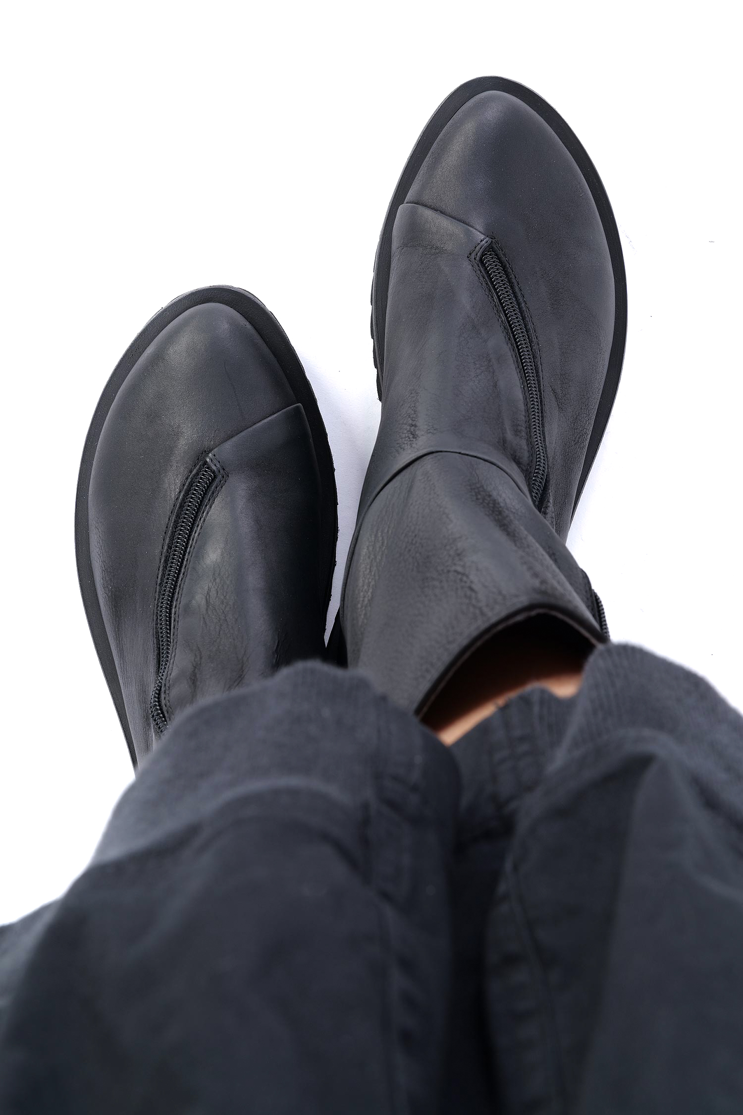Leather boots - Black - 10781