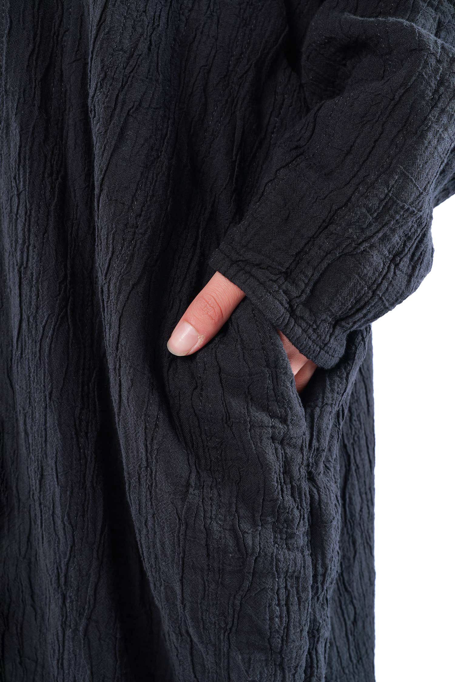 Tulpiges Oversizekleid - Schwarz - Hausleib