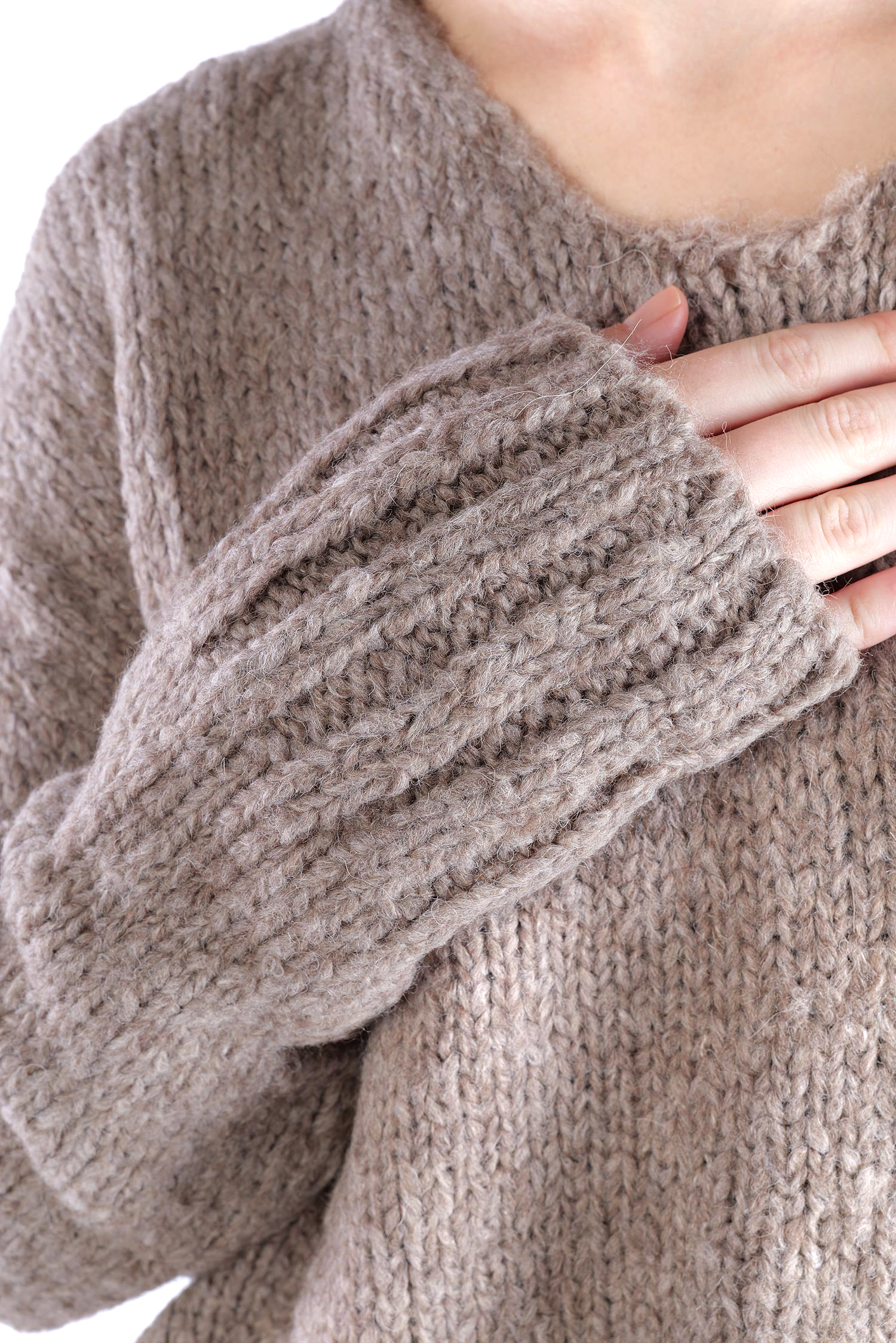Oversize Strickpullover - Dusty rose - Frantic