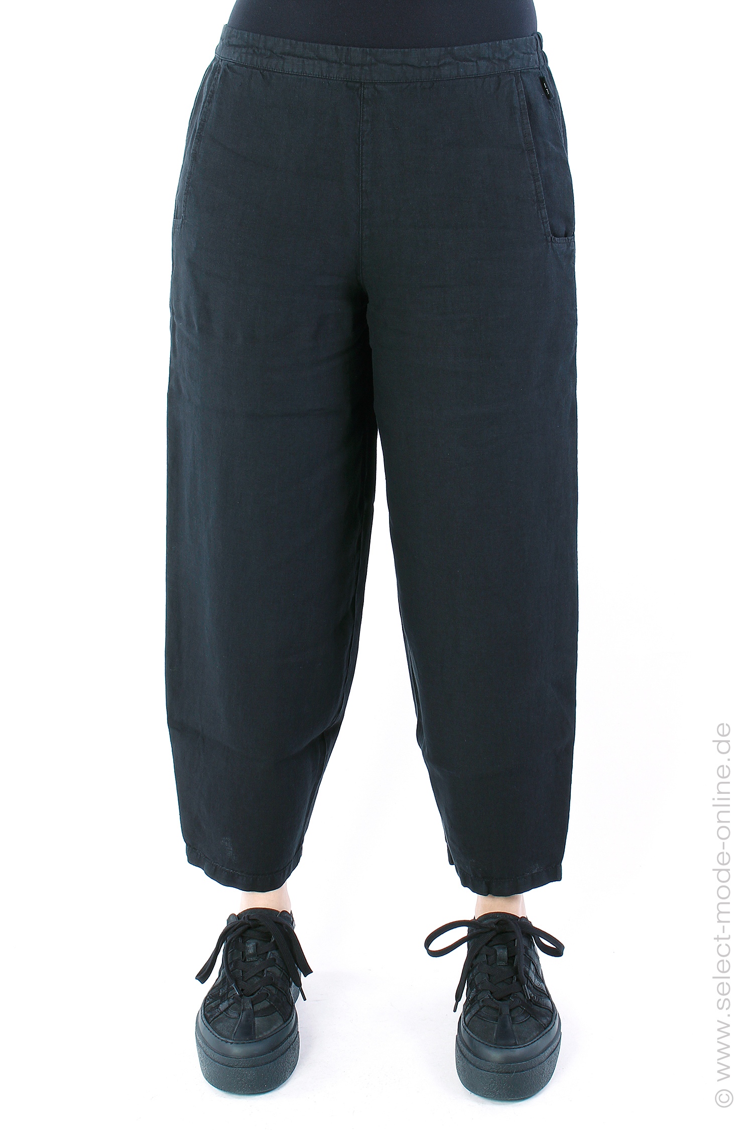 Tulip linen pants - Black - C14D226123 - Rayla