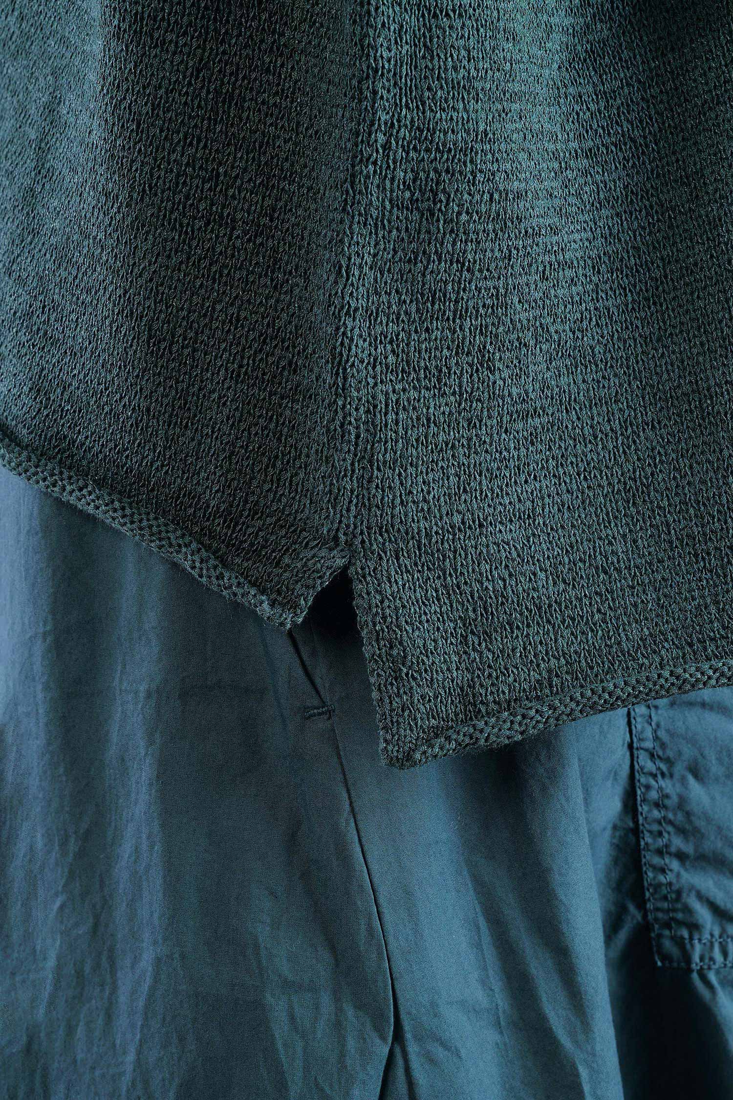 Oversized knitted pullover - Forest - 2263720713
