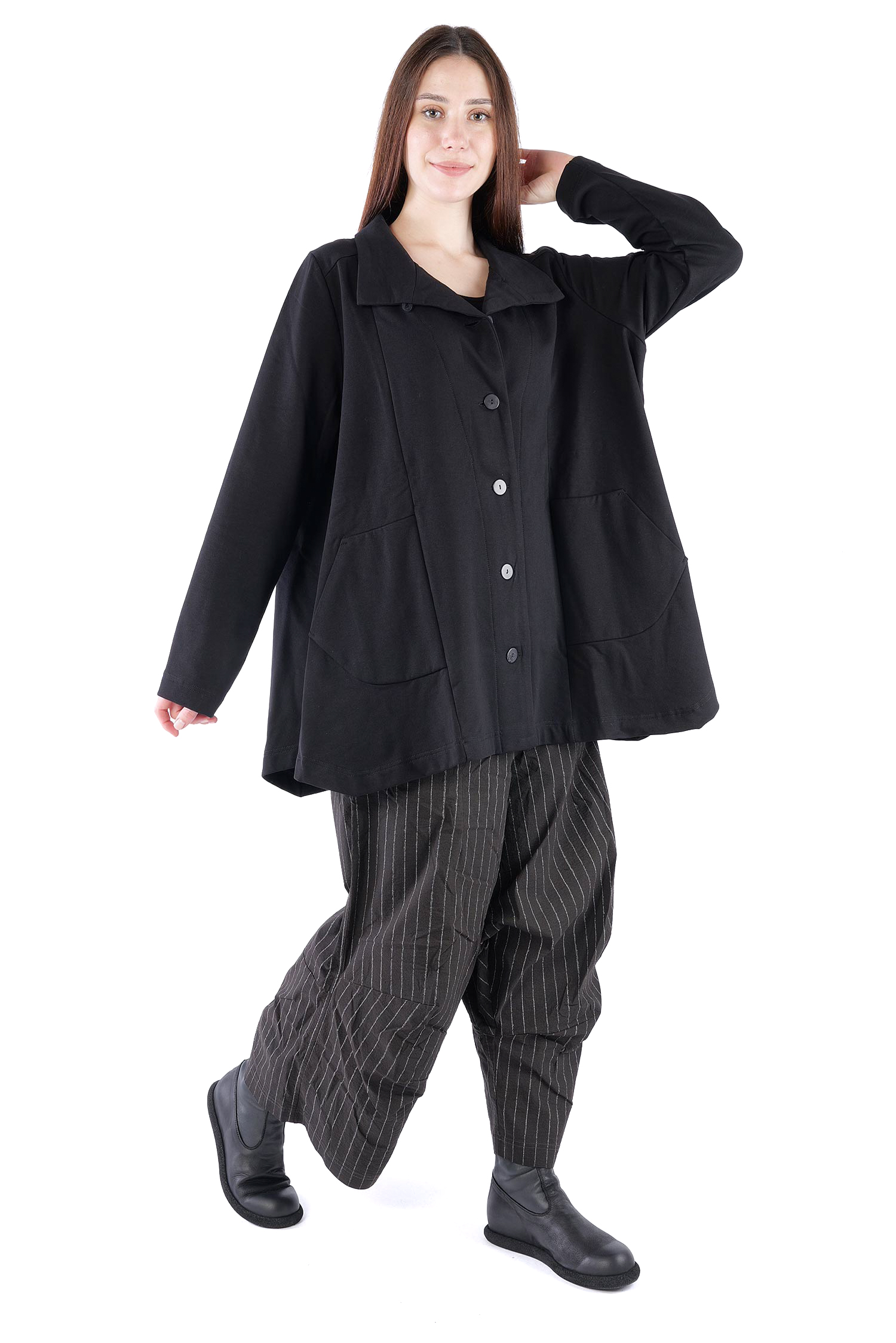 Blazerjacke - Schwarz - U6667-U