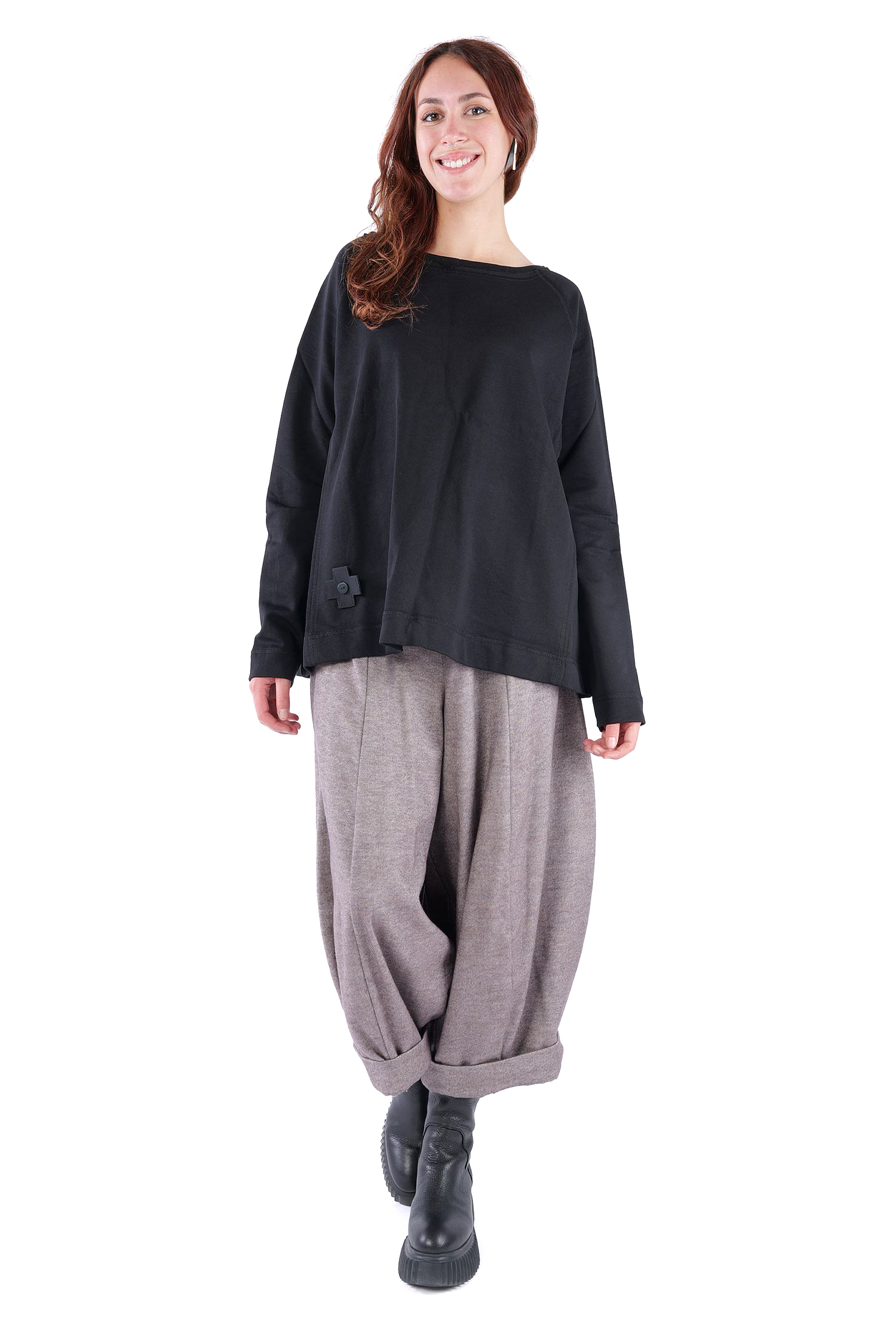 Sweat Pullover - Schwarz - 2041