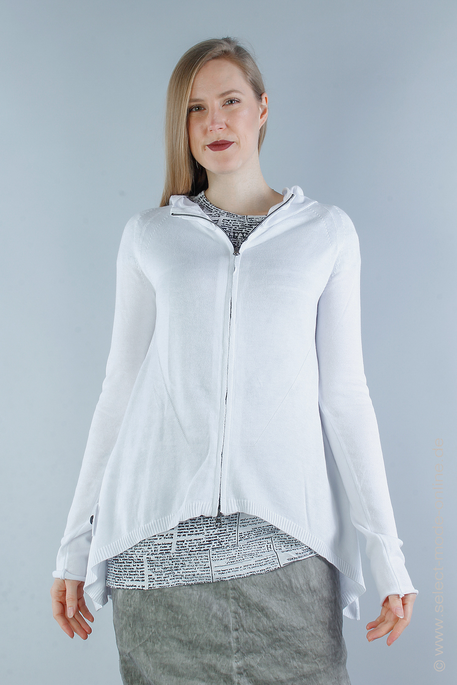 Knit jacket - White - 2043
