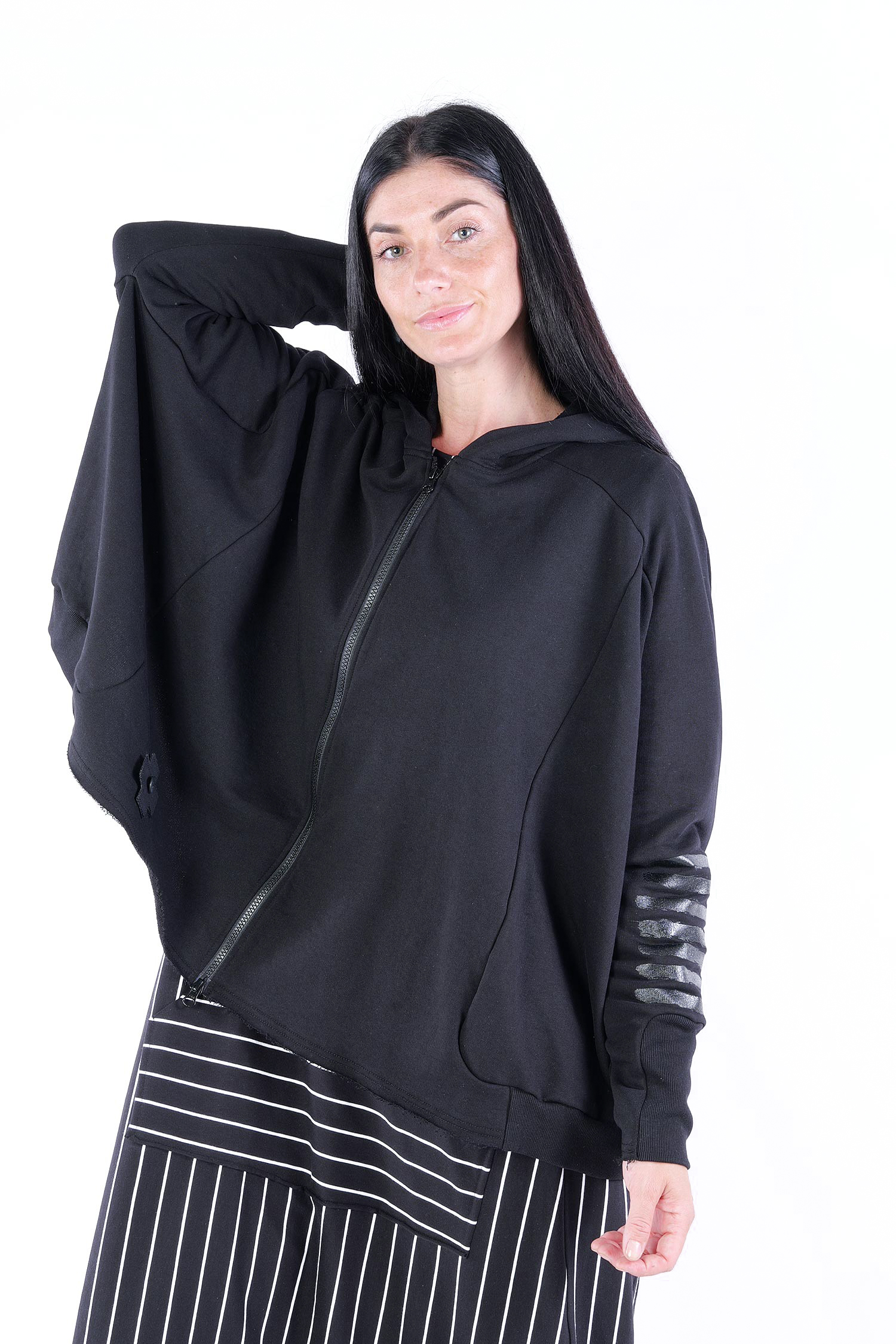 Sweatjacke - Black print - 2106