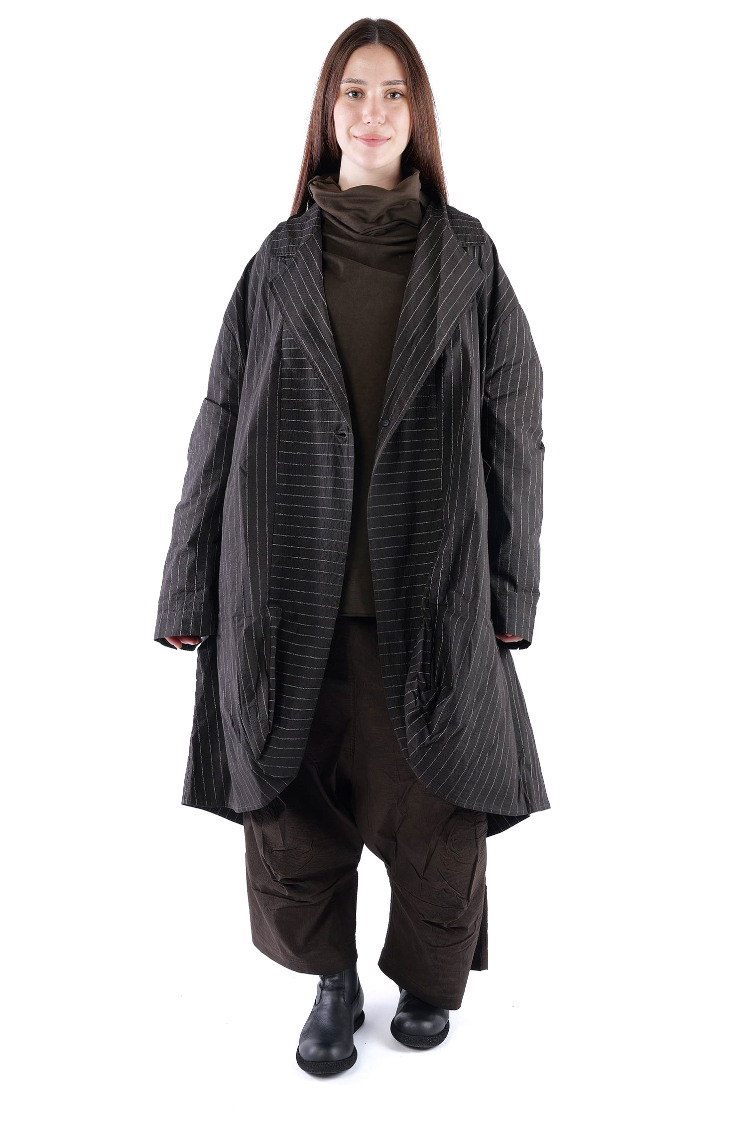 Oversize Stretchmantel - Umbra cloud stripe - 2261241210