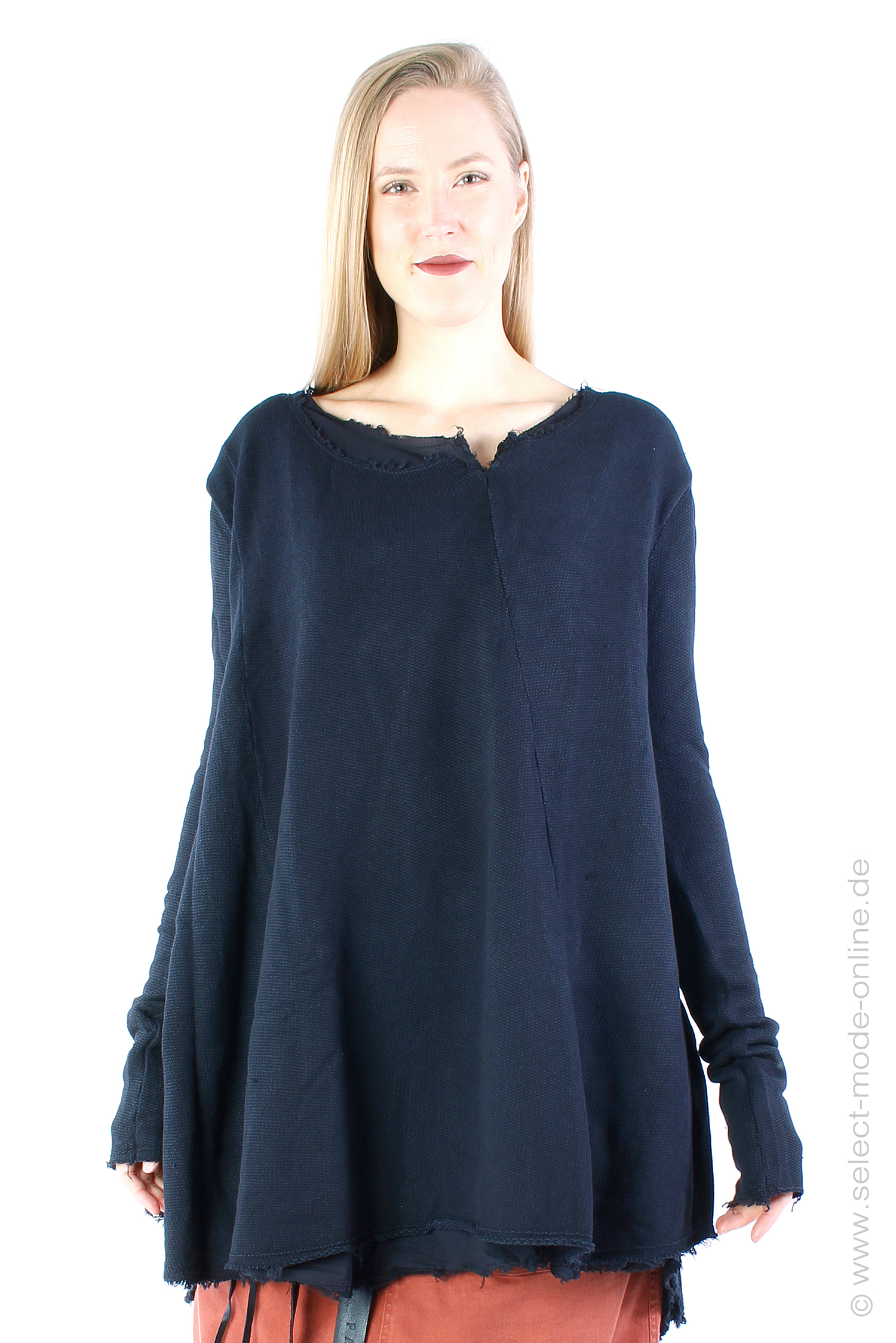 A-line knit pullover - black - 232.03.01