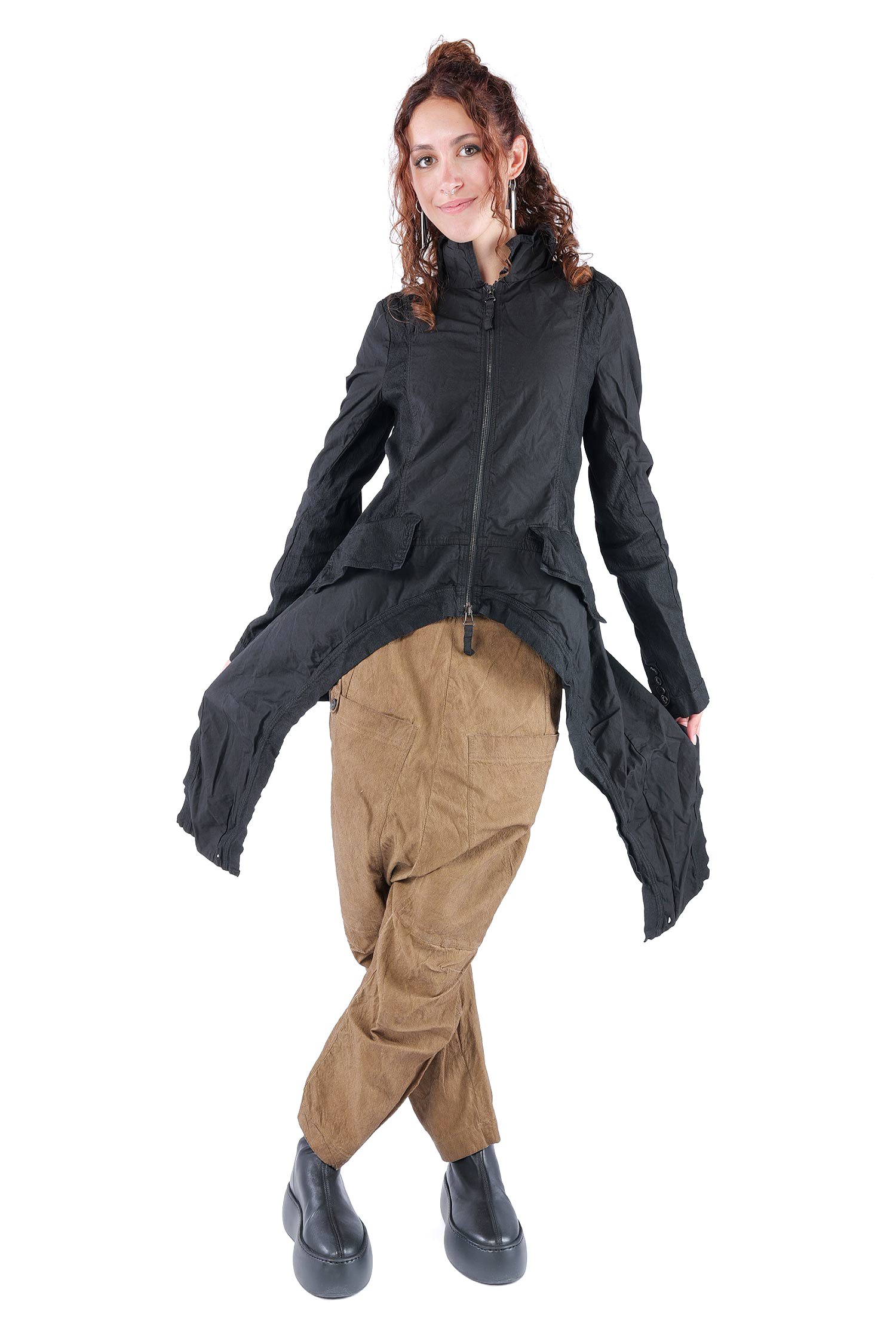 Asymmetrische Jacke - Schwarz - 2262261101