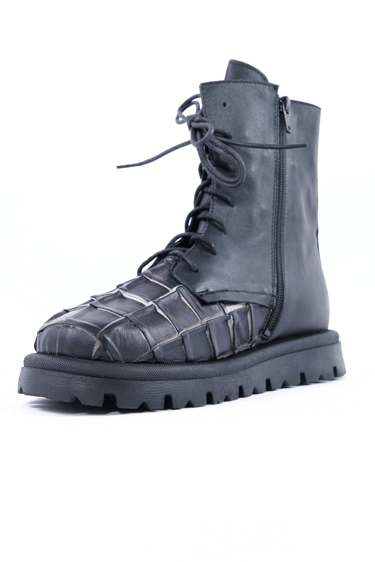 Leder Boots - Schwarz - Rue