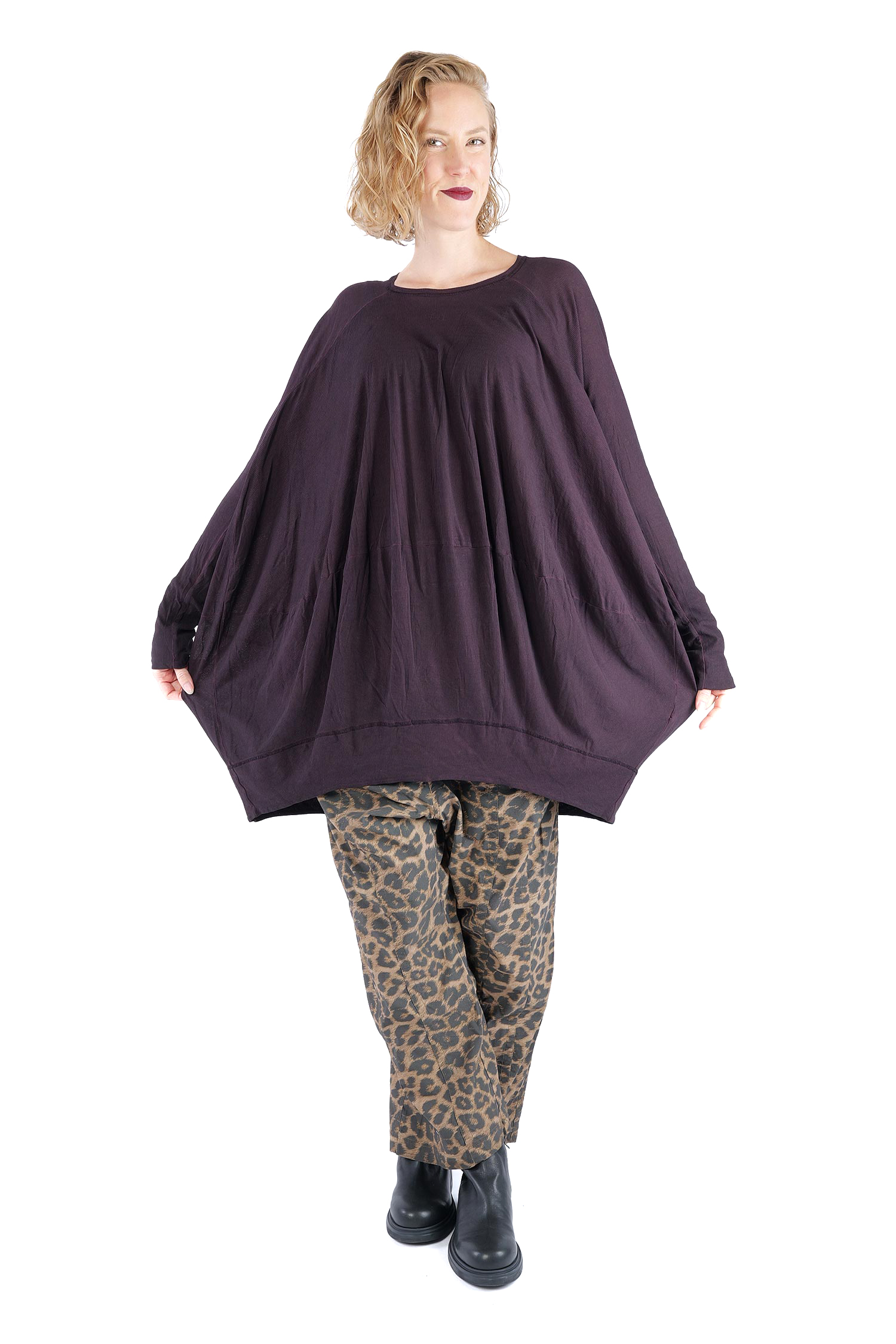 Oversize Tunika - Purple cloud - 2261140515