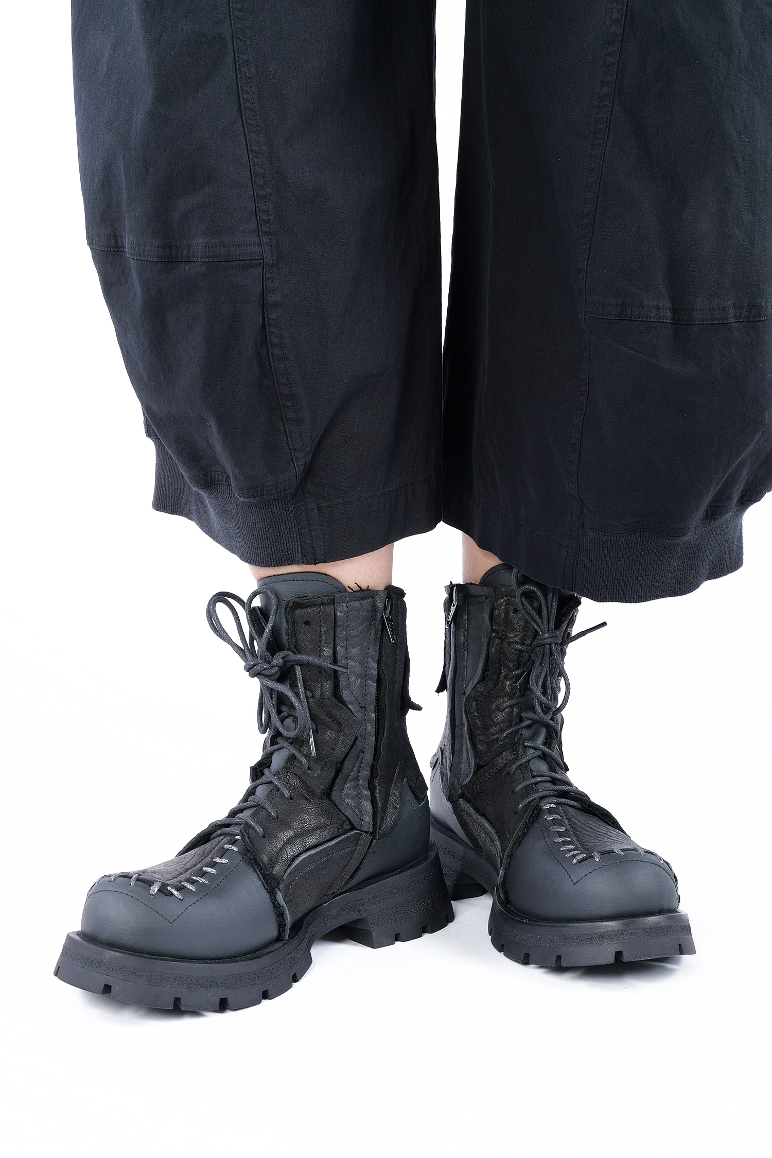 Leder Boots - Schwarz - Iniko