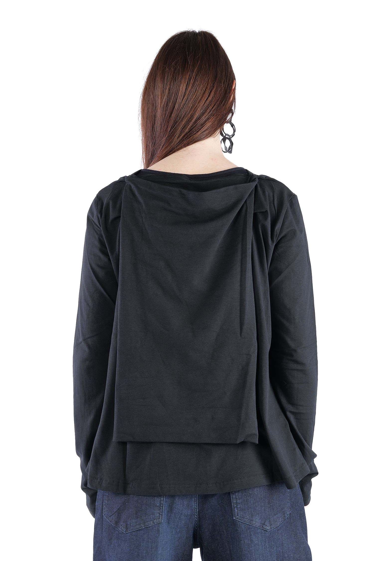 Wandelbarer Pullover - Schwarz - 5093