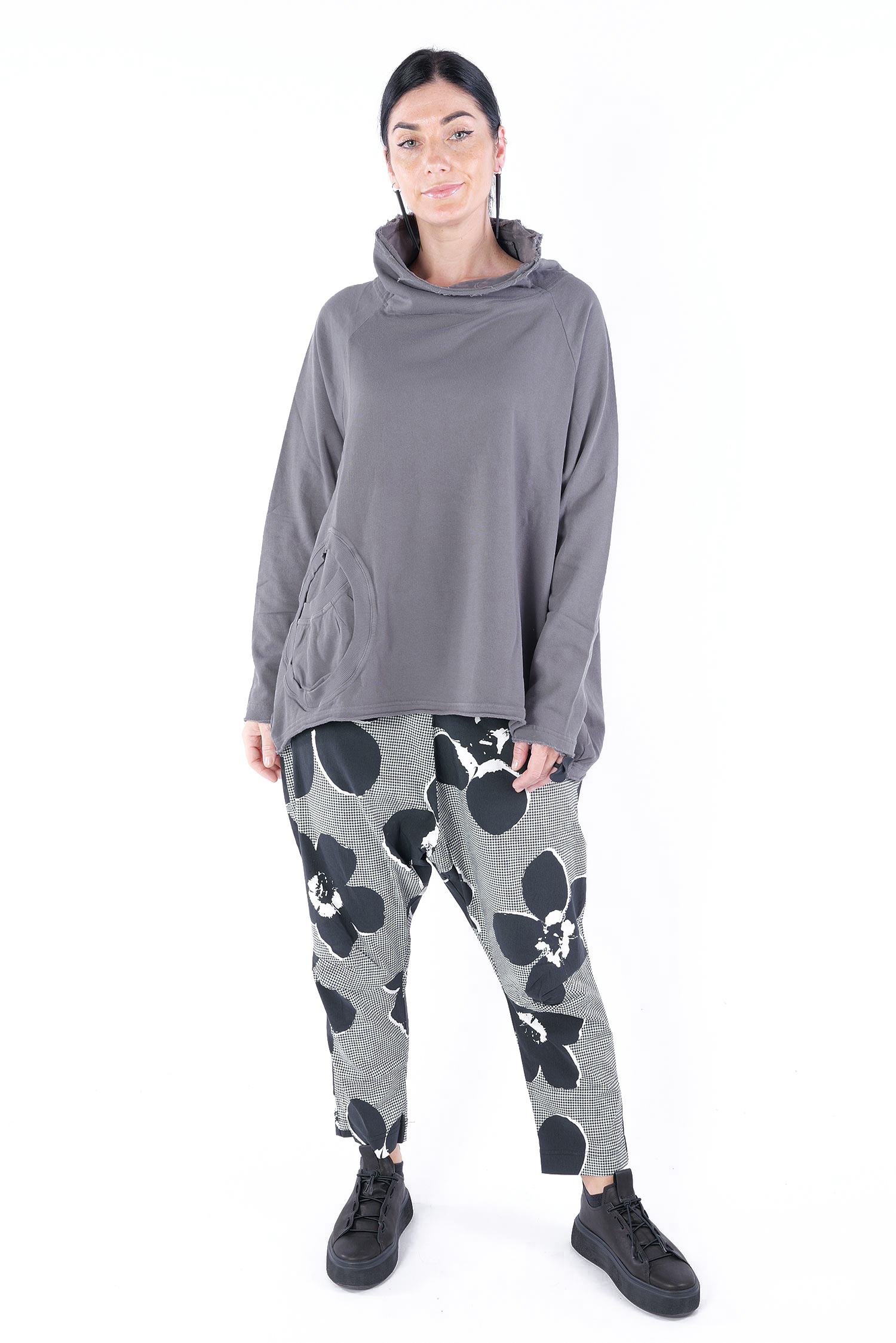 Oversize Sweatpullover - Dark grey - 2253250505