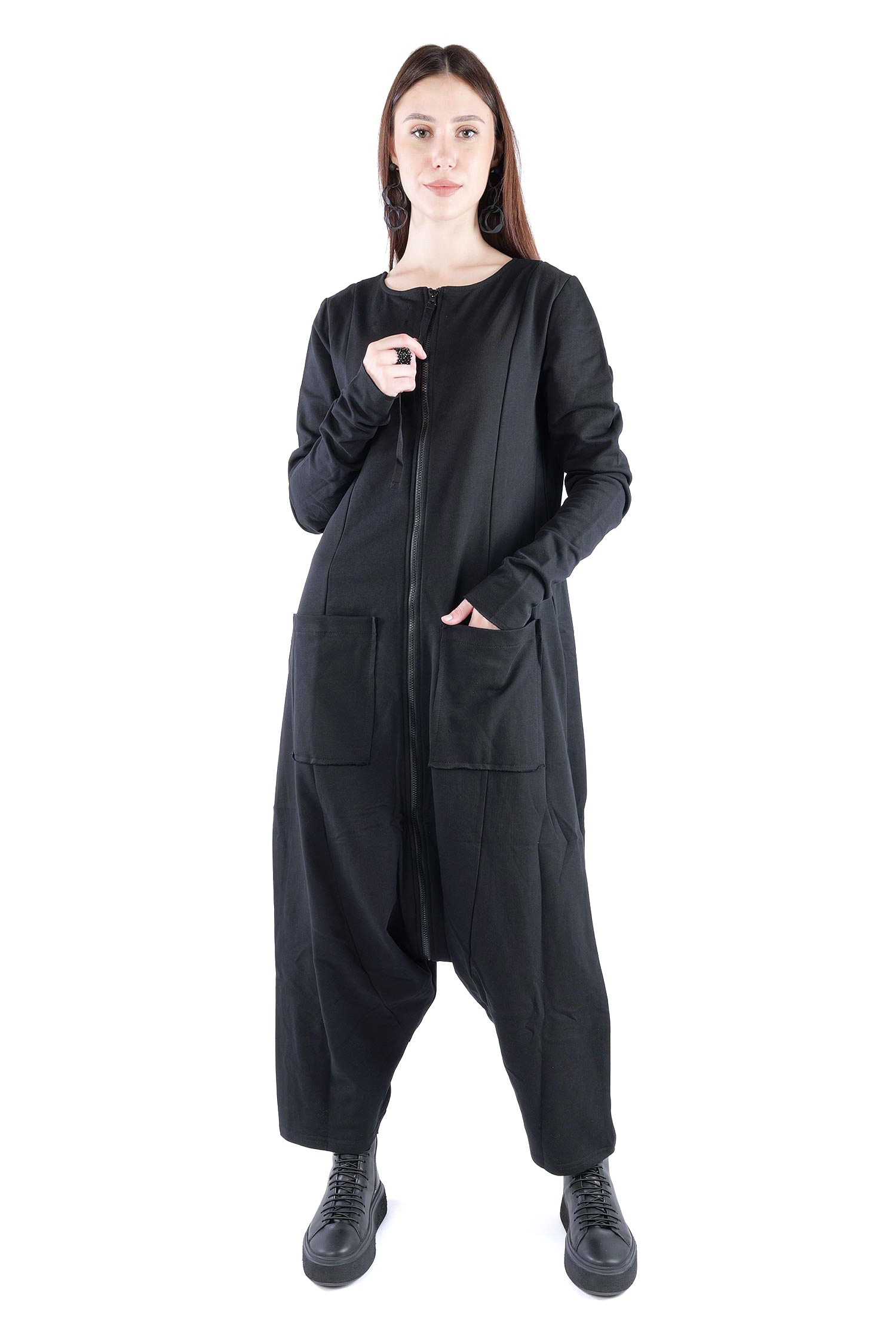 Sweatoverall - Schwarz - 10026