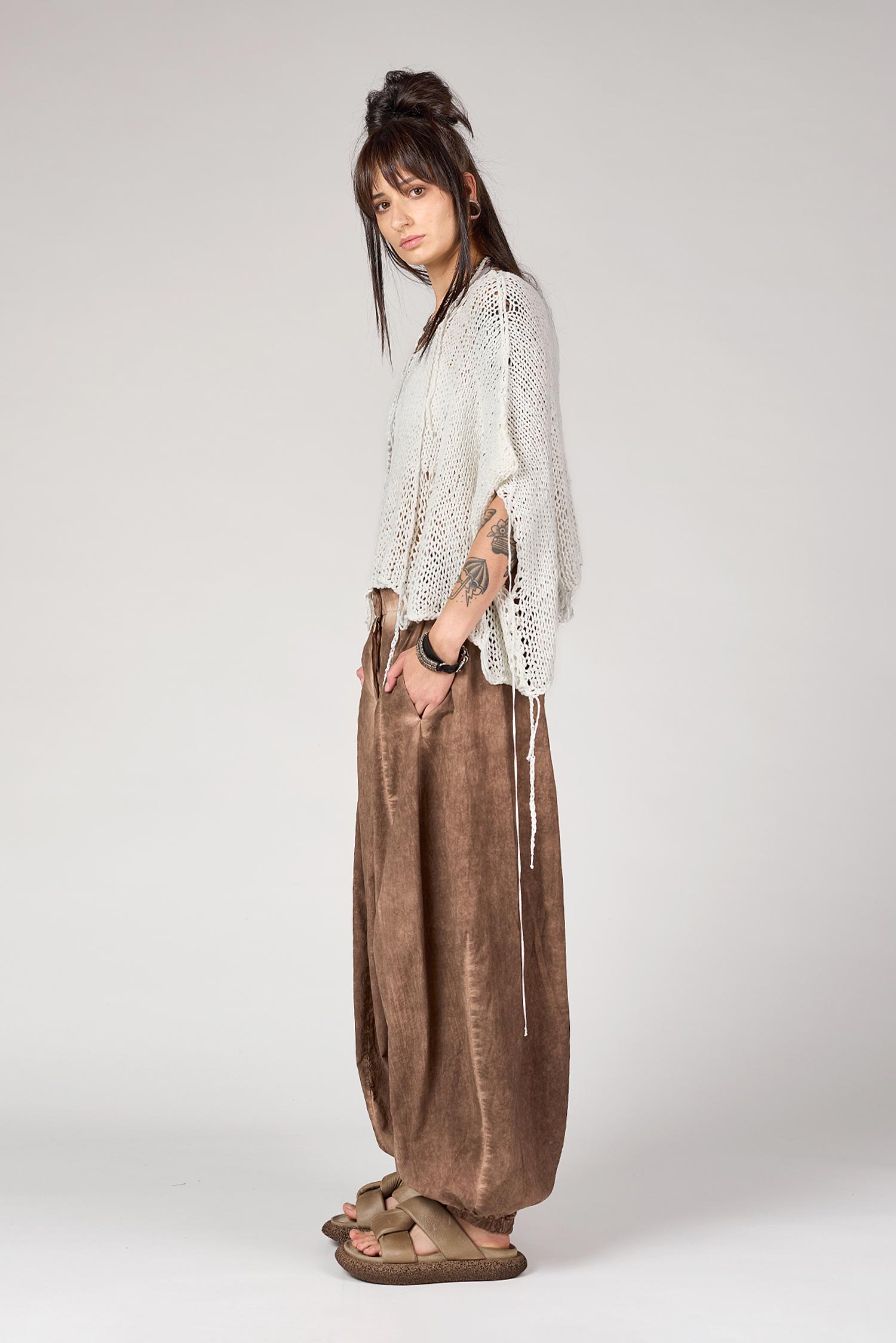 Baumwoll-Hose - Schwarz - Pafos