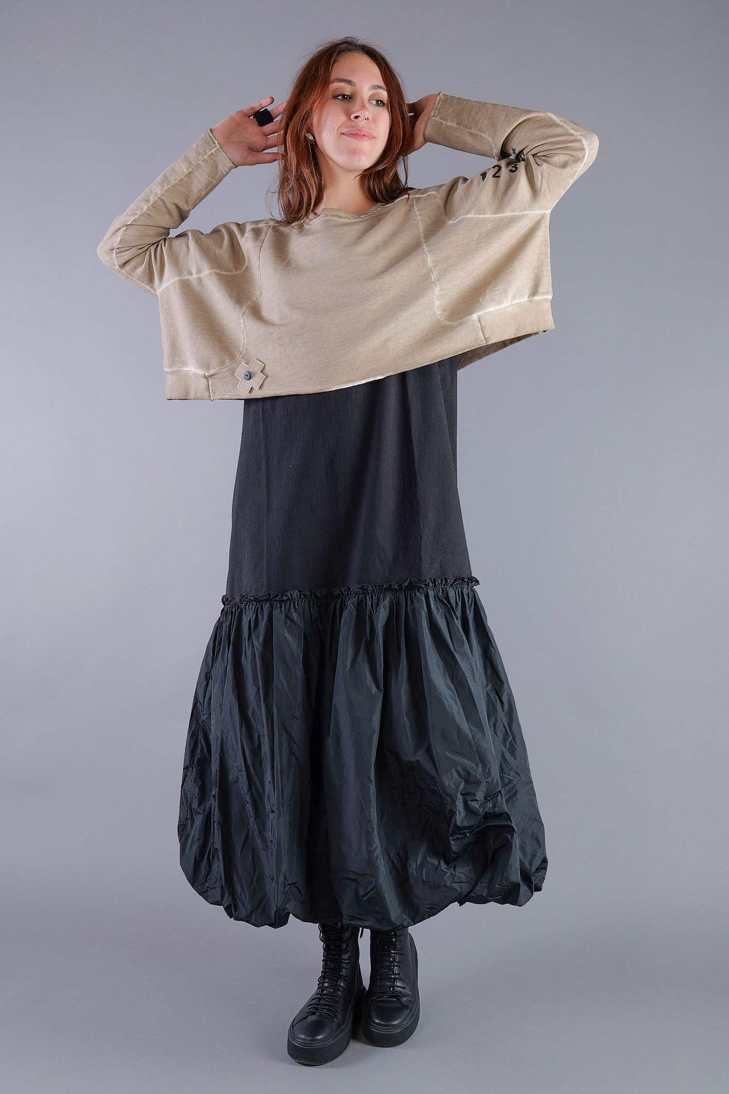 Kurzer Sweatpullover - Desert print - 2137